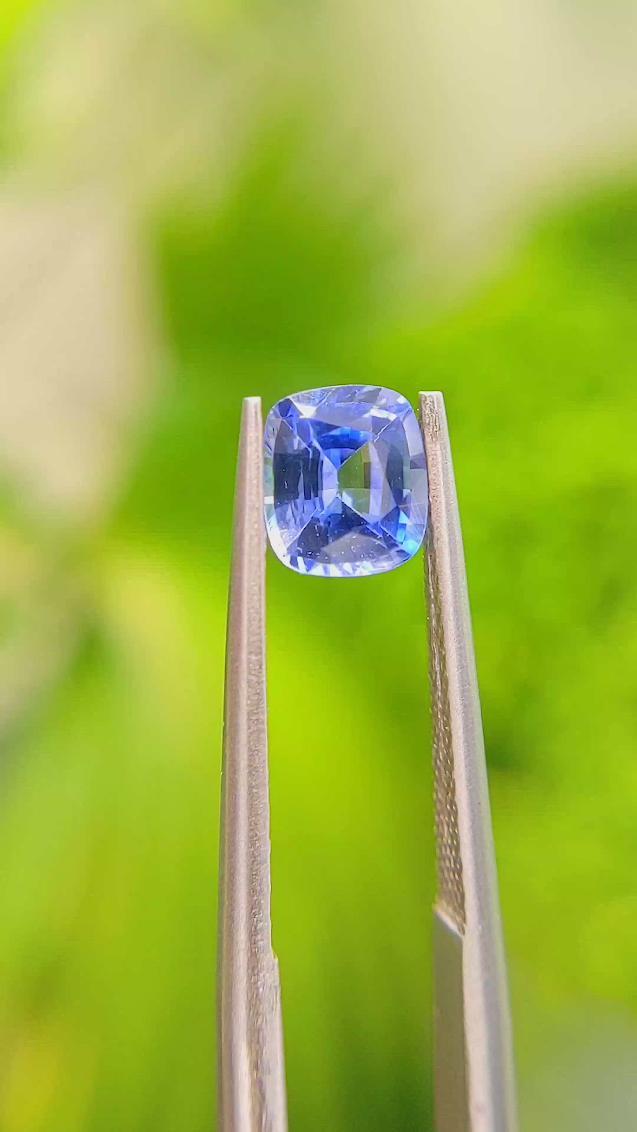 1.12 Ct. Blue Sapphire from Ceylon (Sri Lanka) Size Video