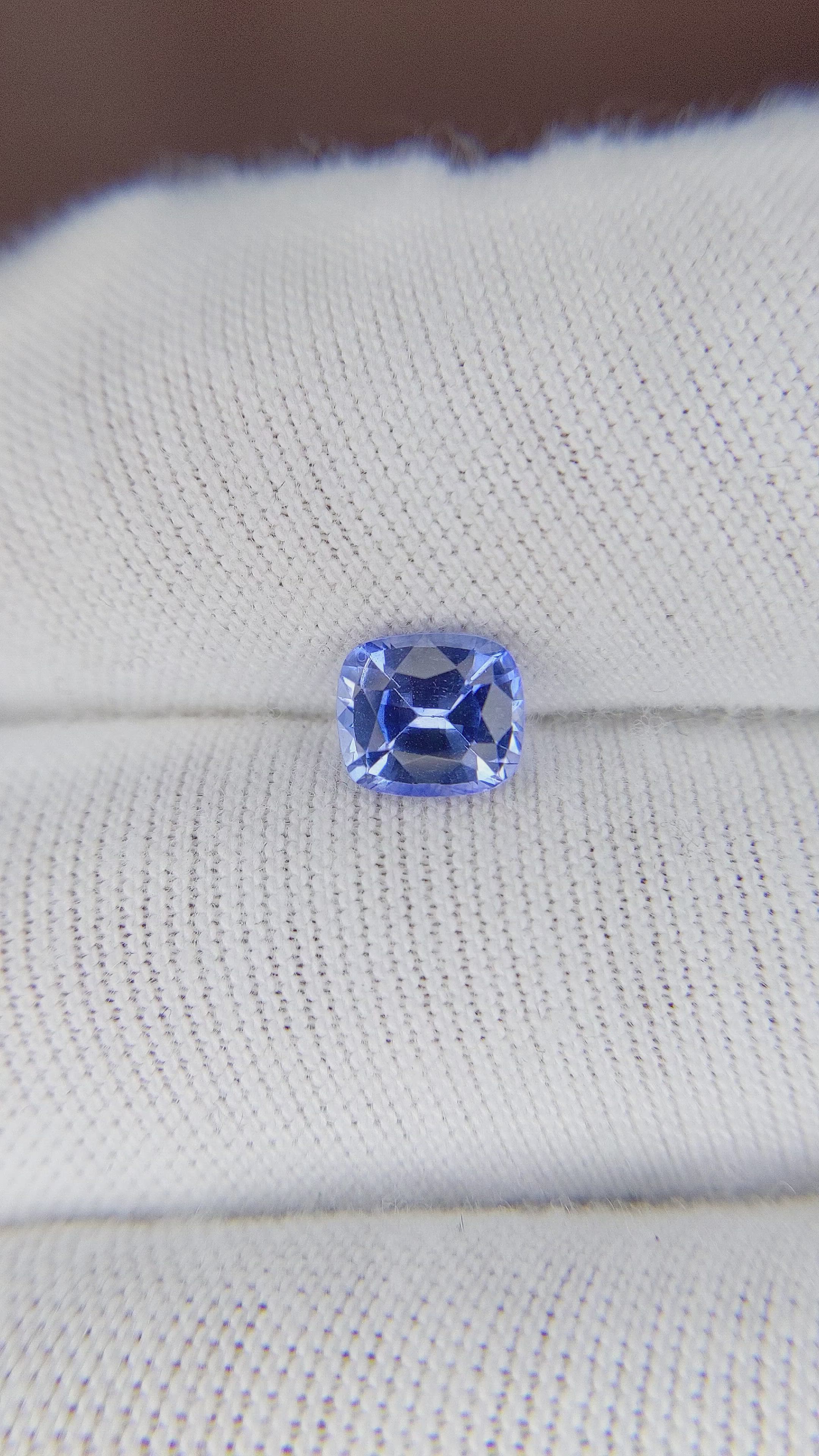 1.12 Ct. Blue Sapphire from Ceylon (Sri Lanka) Size Video