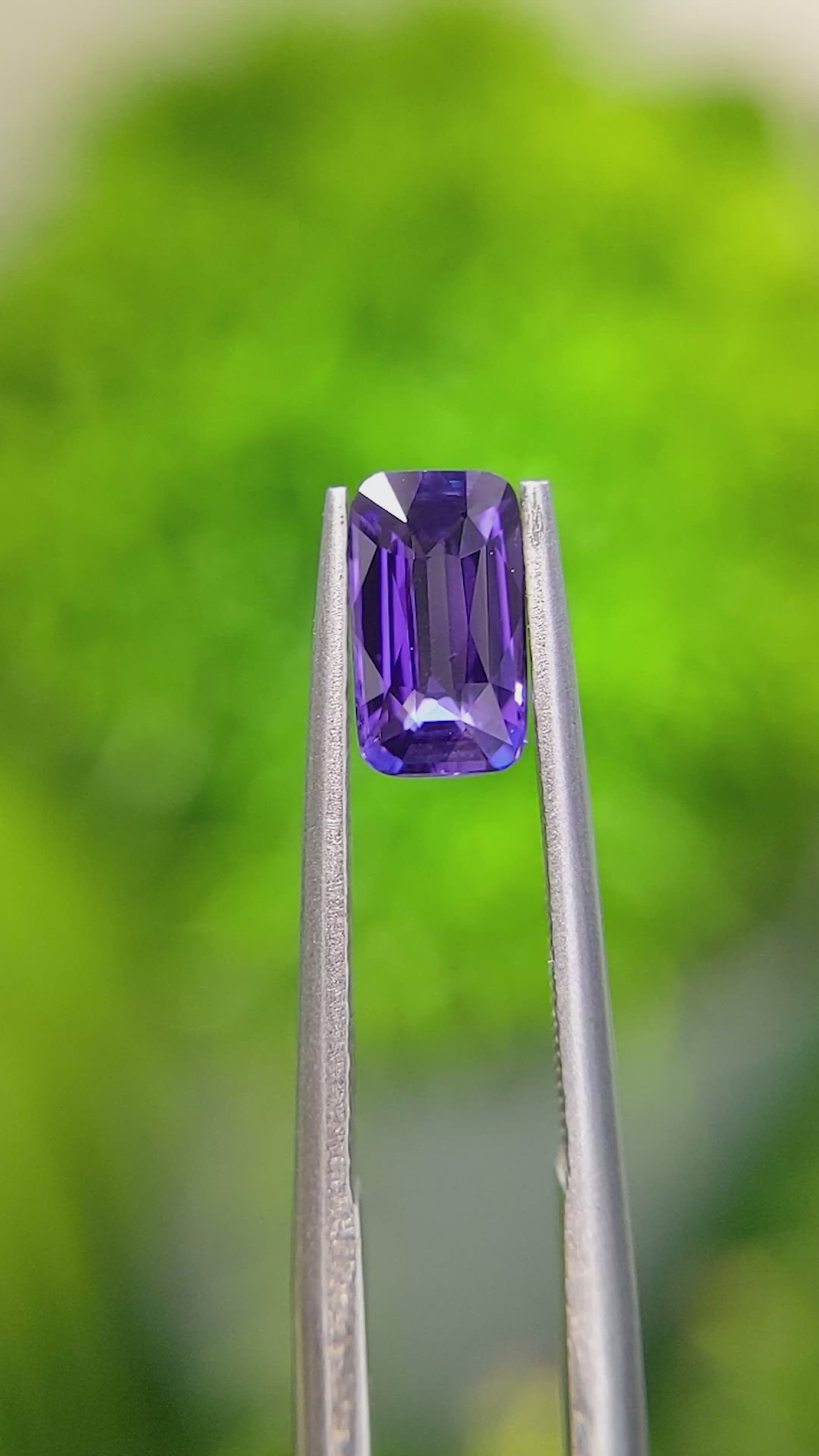 1.05 Ct. Color Change Sapphire from Ceylon (Sri Lanka) Size Video