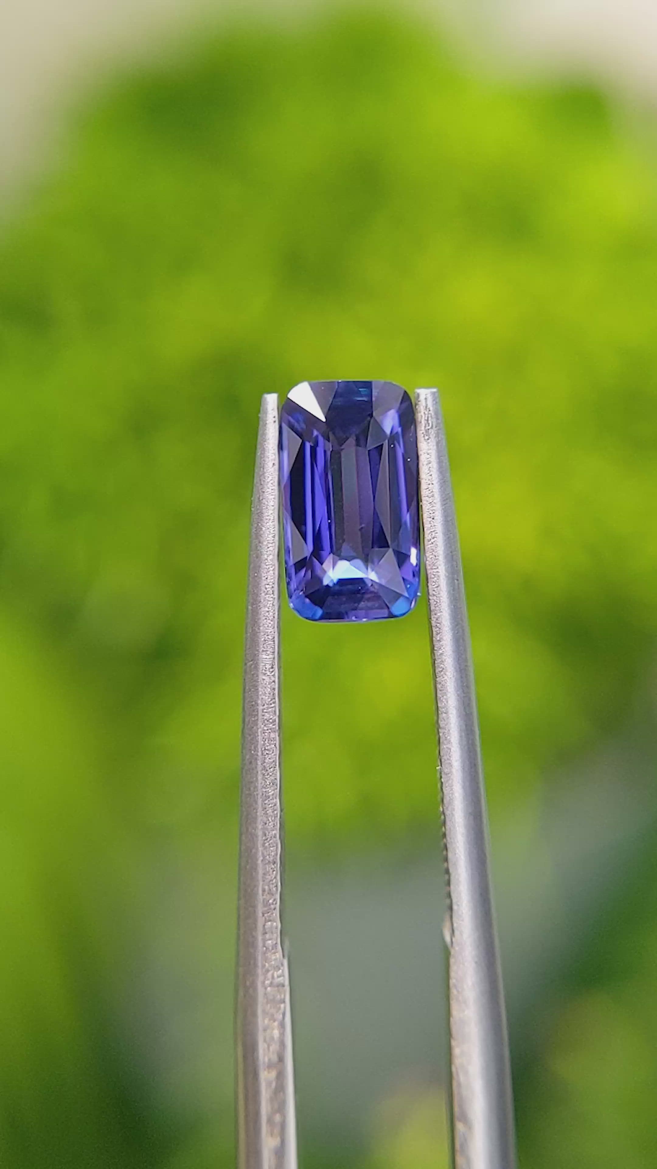 1.05 Ct. Color Change Sapphire from Ceylon (Sri Lanka) Size Video