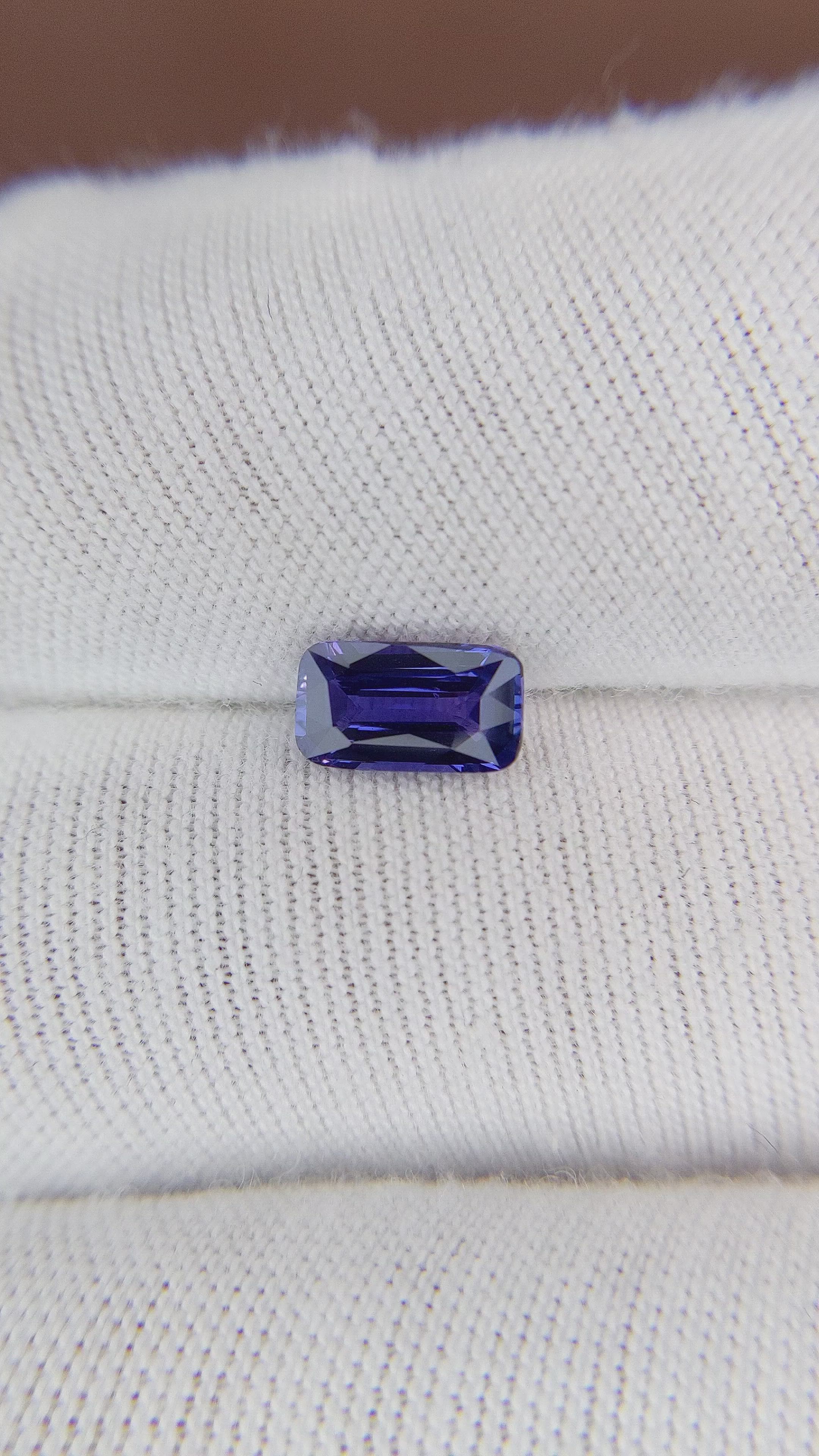 1.05 Ct. Color Change Sapphire from Ceylon (Sri Lanka) Size Video
