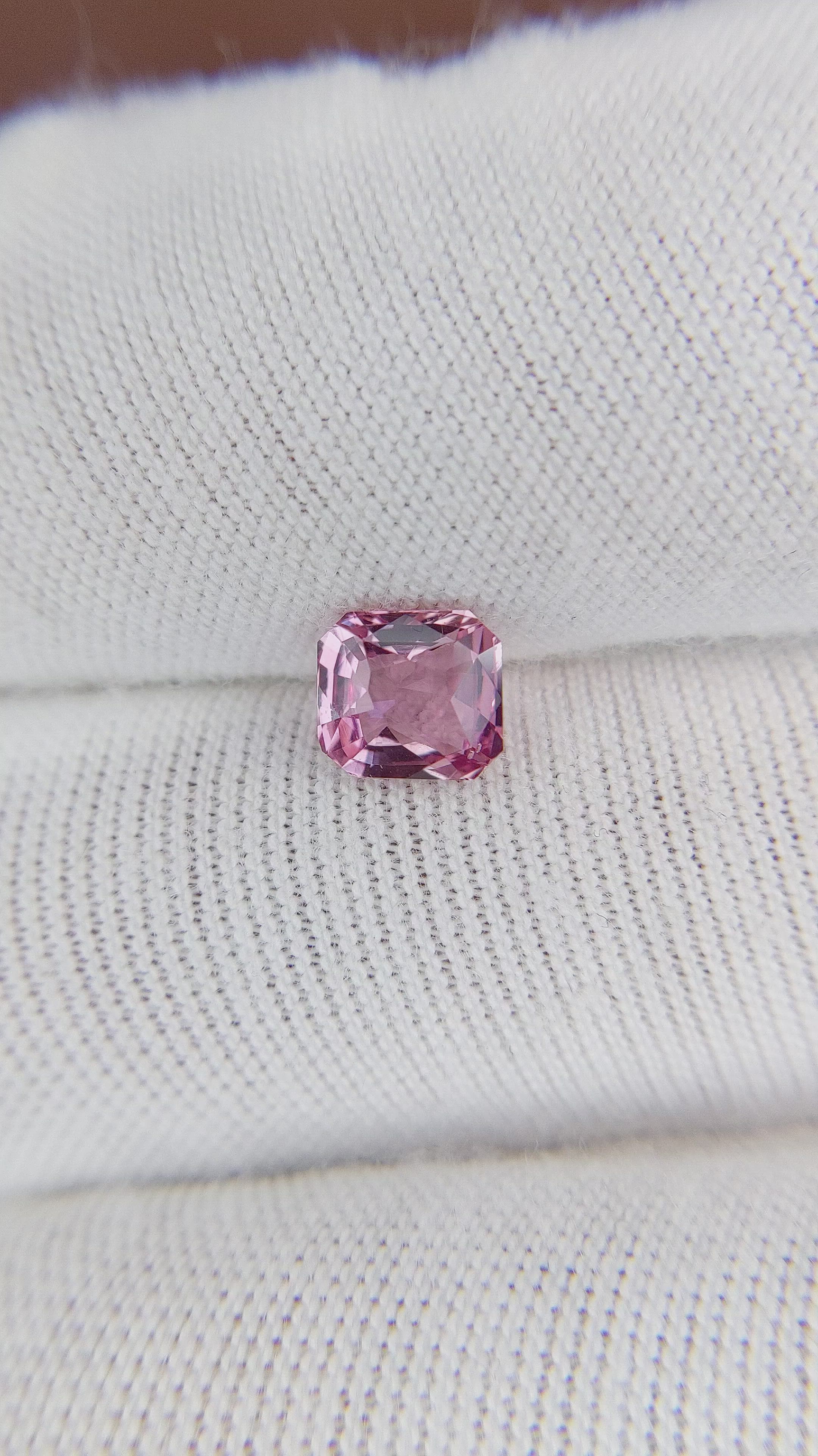 1.10 Ct. Pink Sapphire from Ceylon (Sri Lanka) Size Video