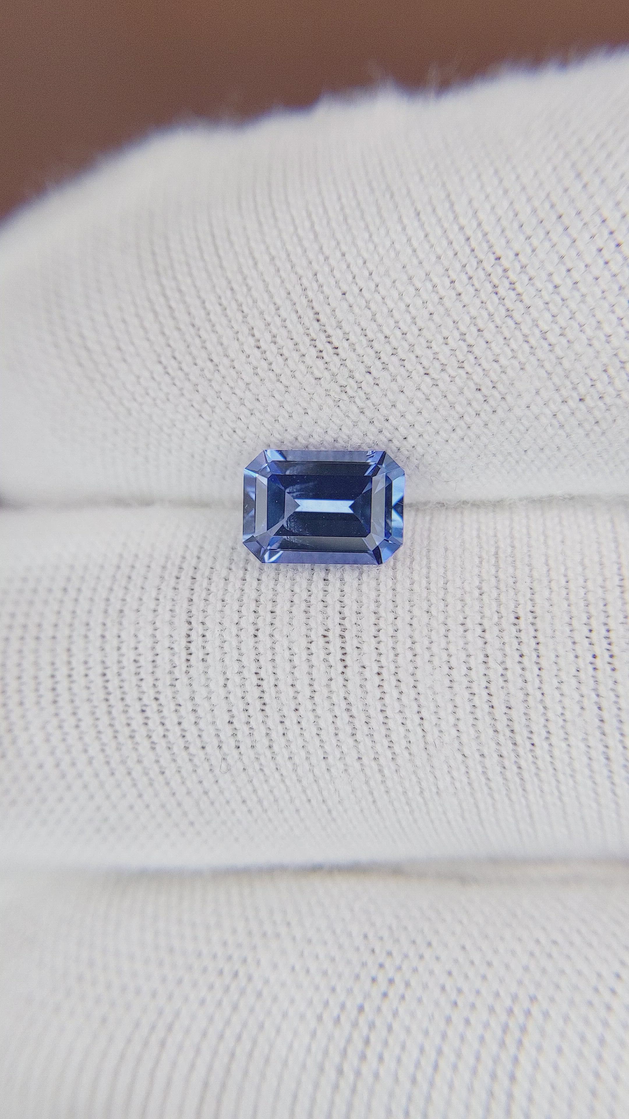 1.30 Ct. Blue Sapphire from Ceylon (Sri Lanka) Size Video