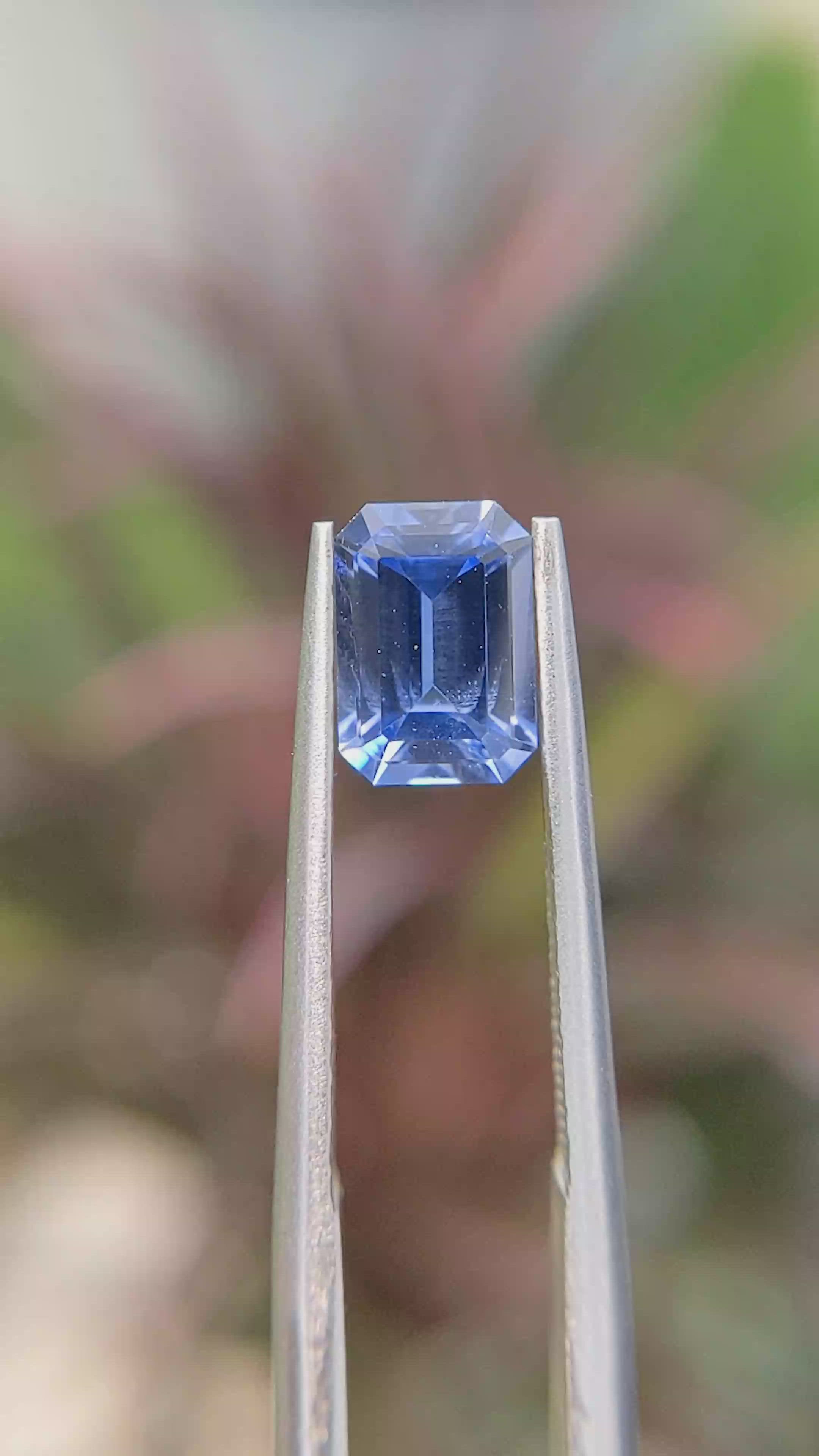 1.30 Ct. Blue Sapphire from Ceylon (Sri Lanka) Size Video