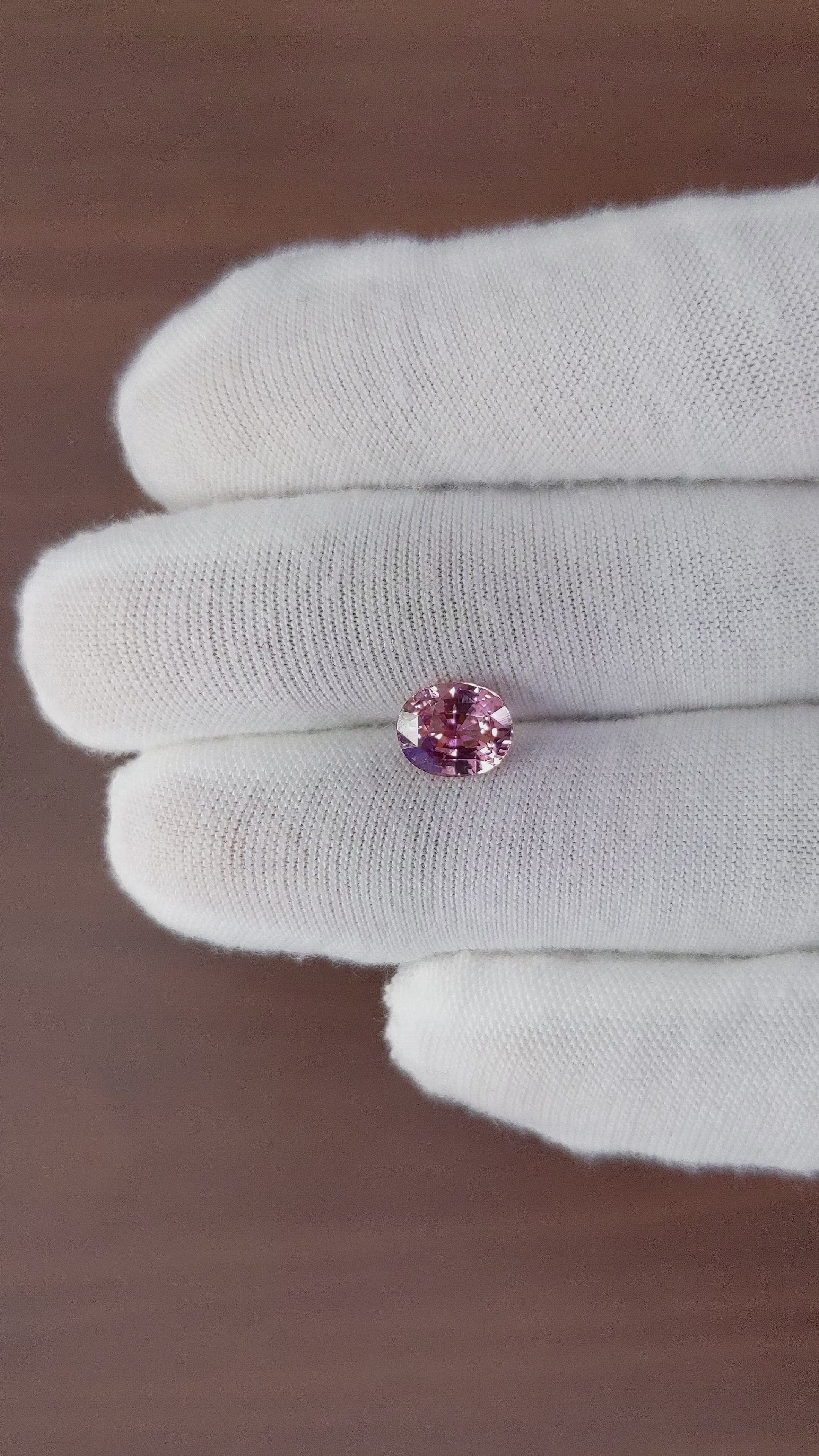 2.09 Ct. Pink Sapphire from Ceylon (Sri Lanka) Size Video