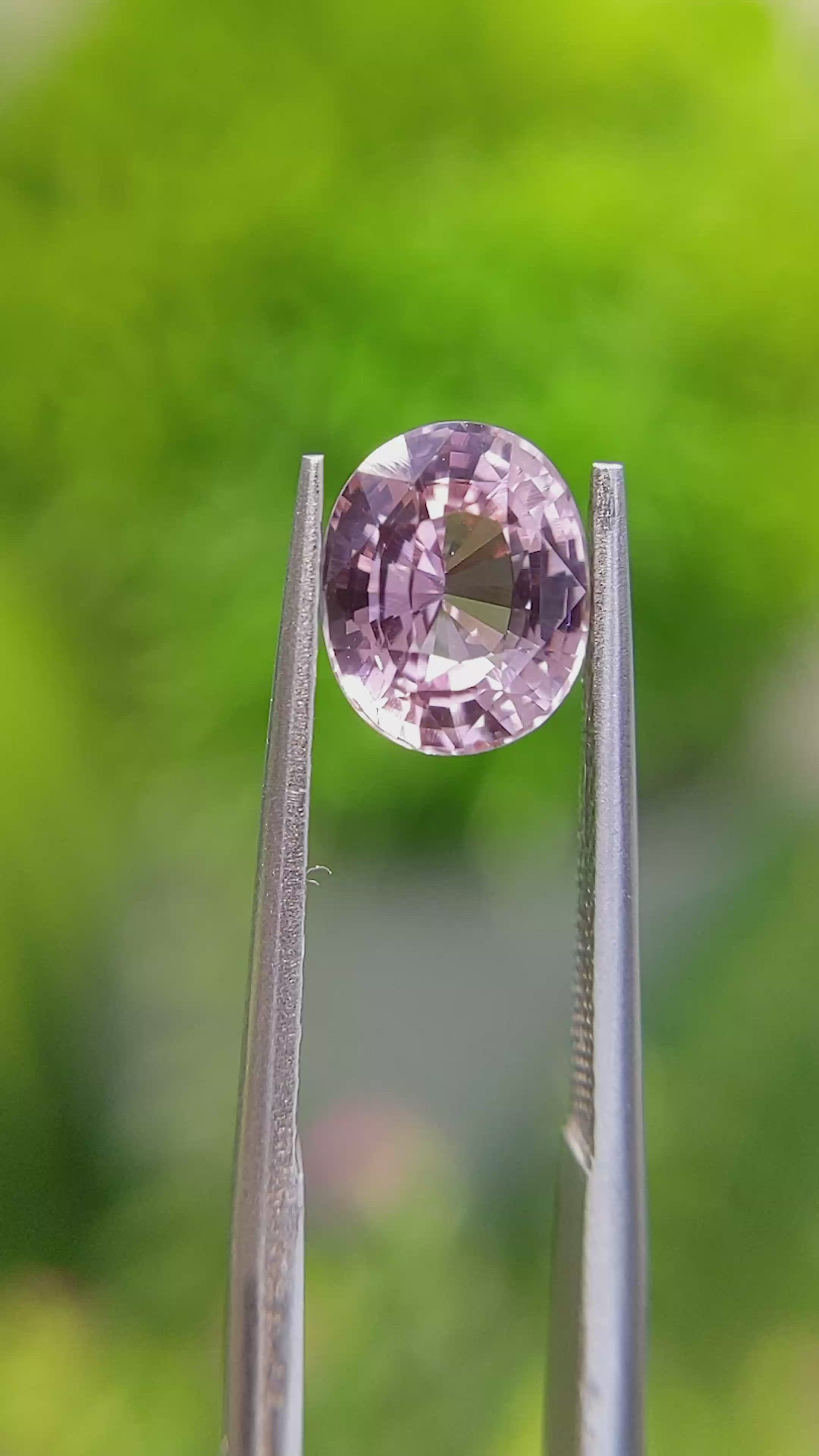 2.09 Ct. Pink Sapphire from Ceylon (Sri Lanka) Size Video