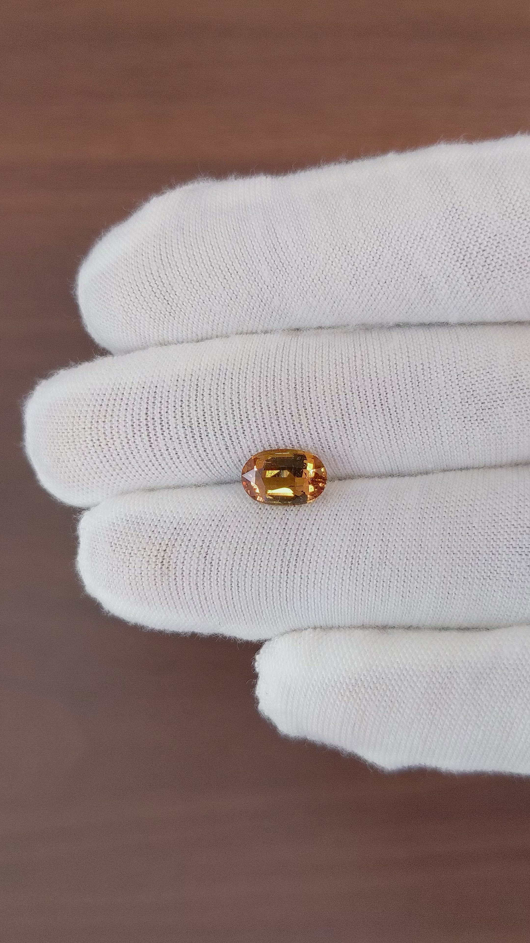 2.09 Ct. Padparadscha Sapphire from Madagascar Size Video