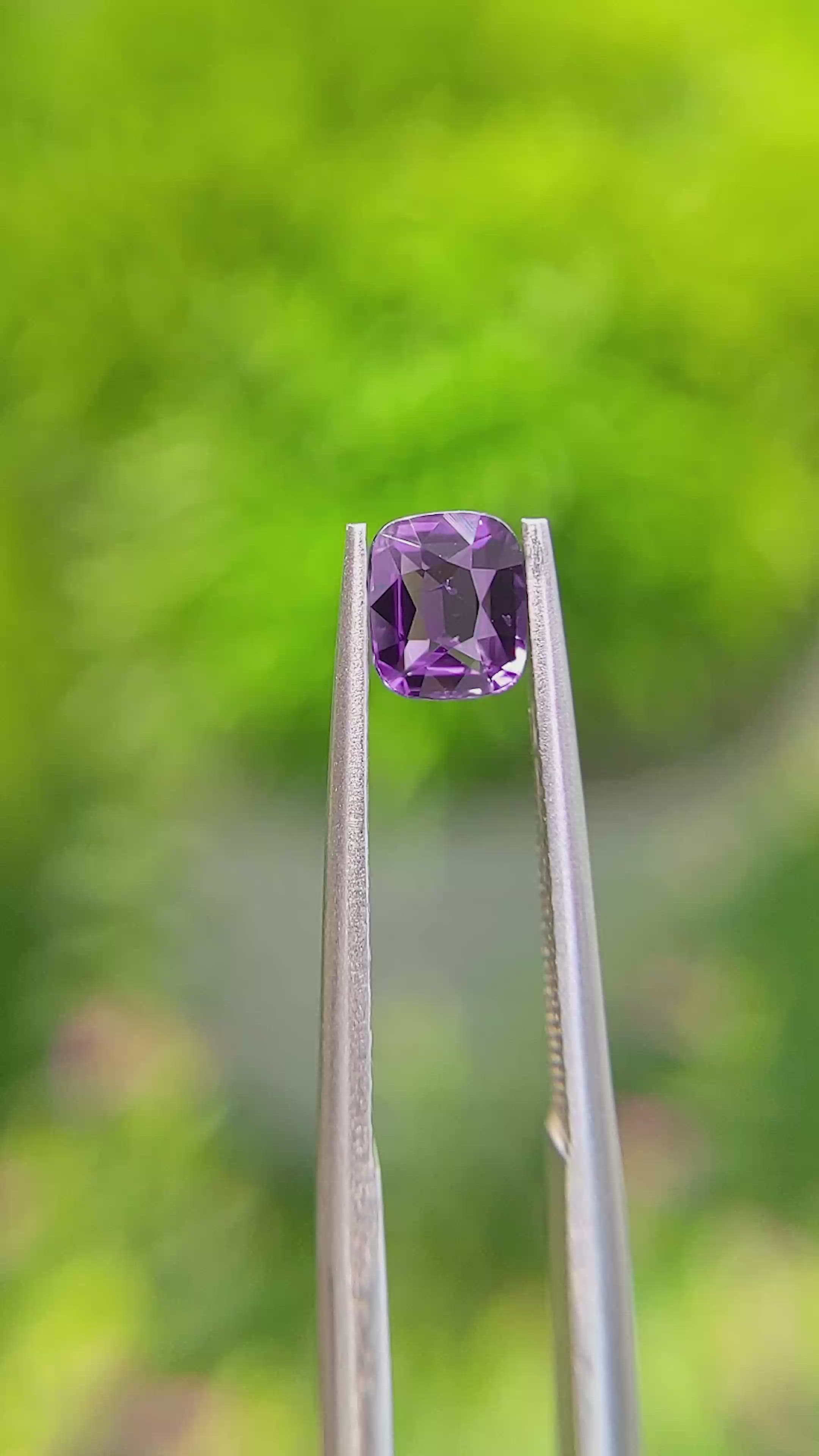 0.79 Ct. Color Change Sapphire from Ceylon (Sri Lanka) Size Video