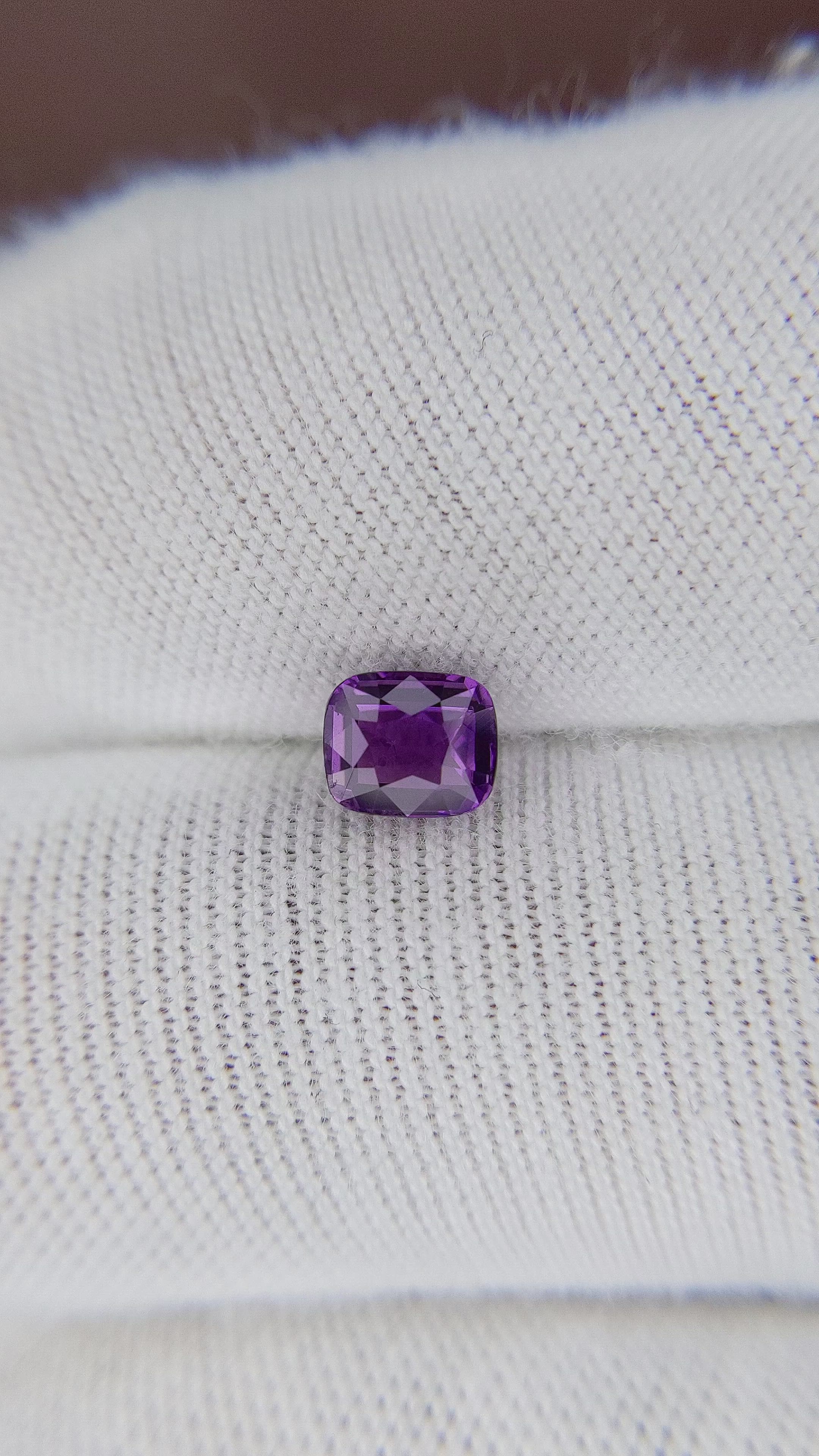 0.79 Ct. Color Change Sapphire from Ceylon (Sri Lanka) Size Video