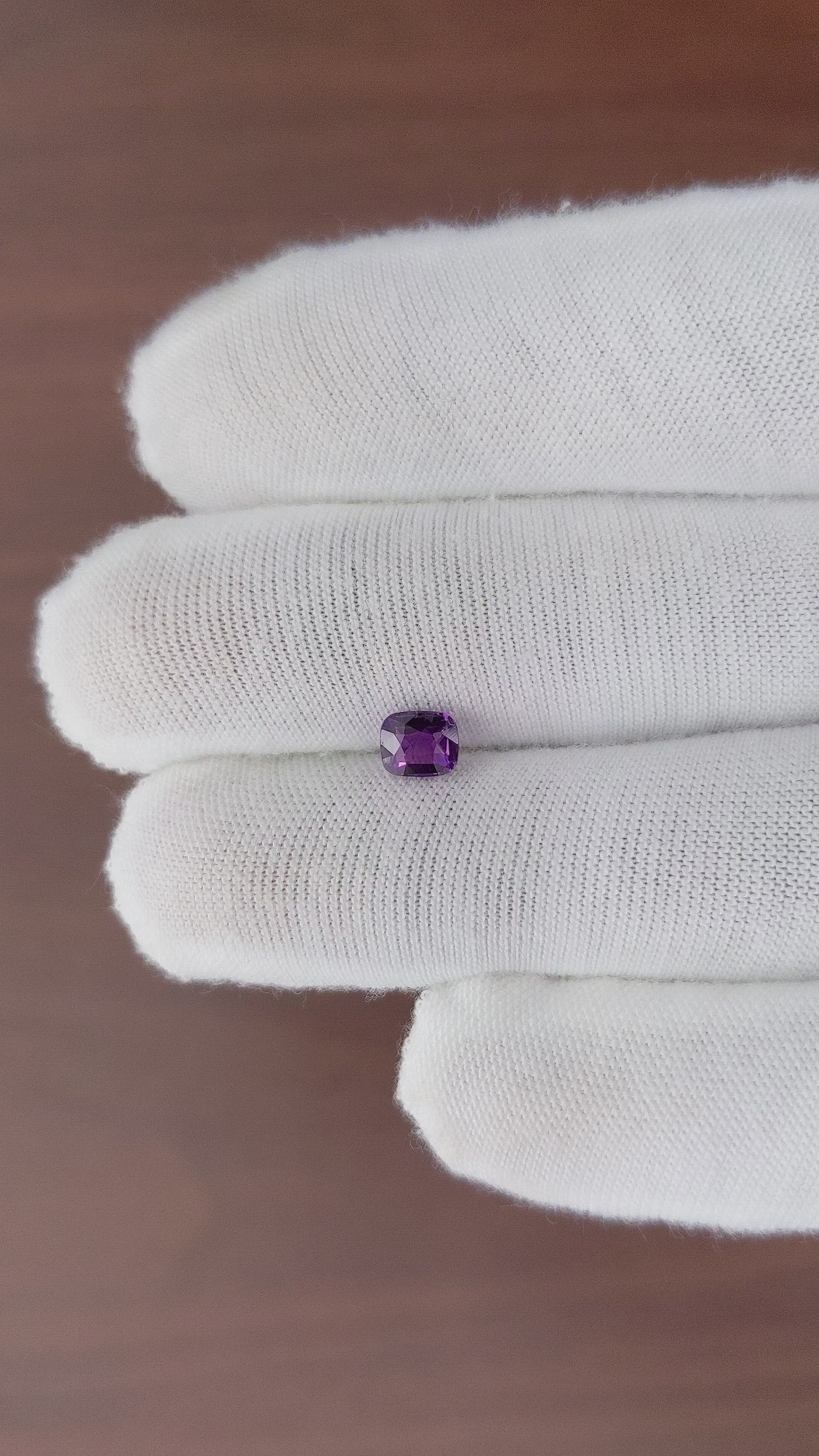 0.79 Ct. Color Change Sapphire from Ceylon (Sri Lanka) Size Video