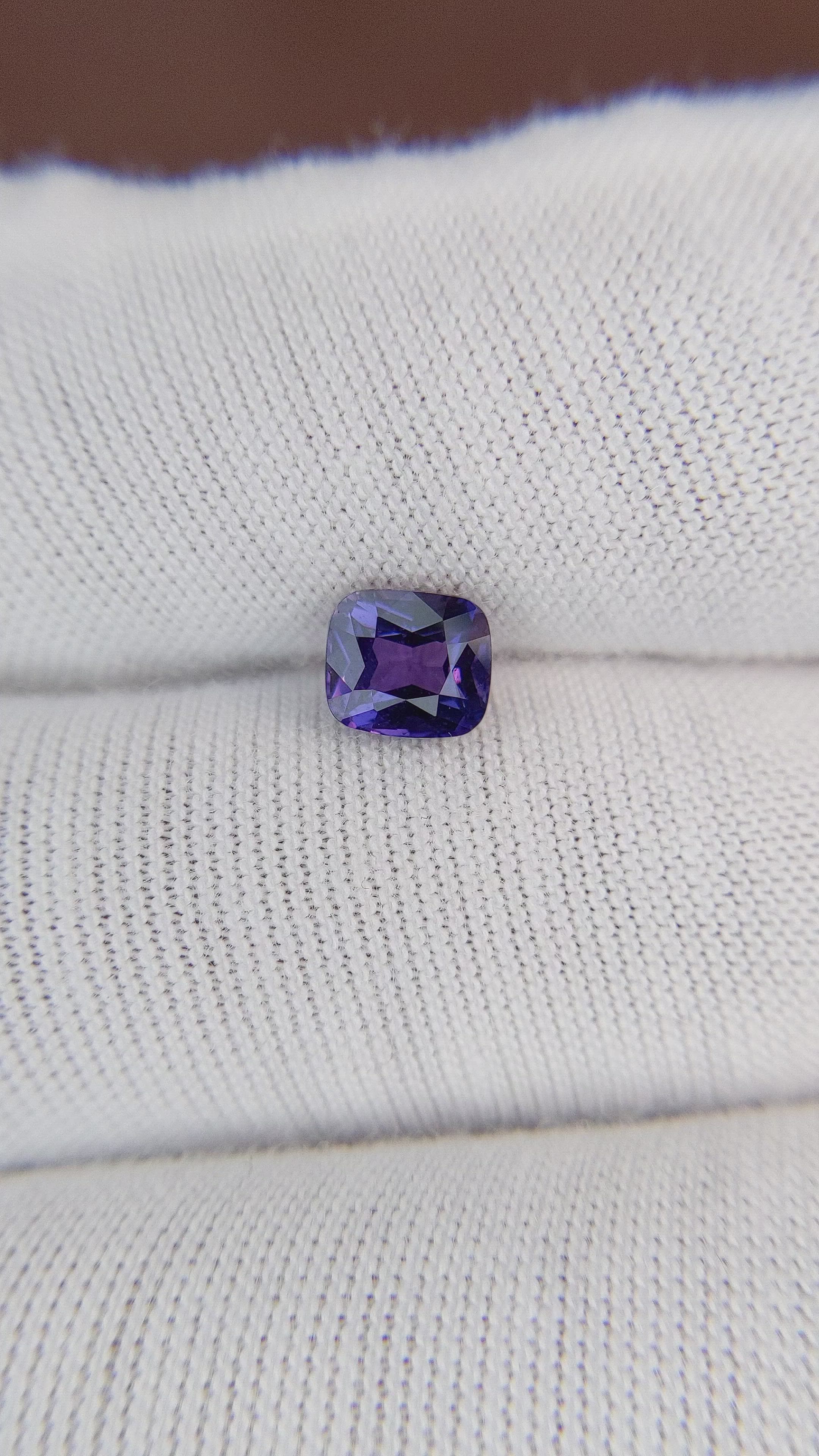 1.19 Ct. Color Change Sapphire from Ceylon (Sri Lanka) Size Video