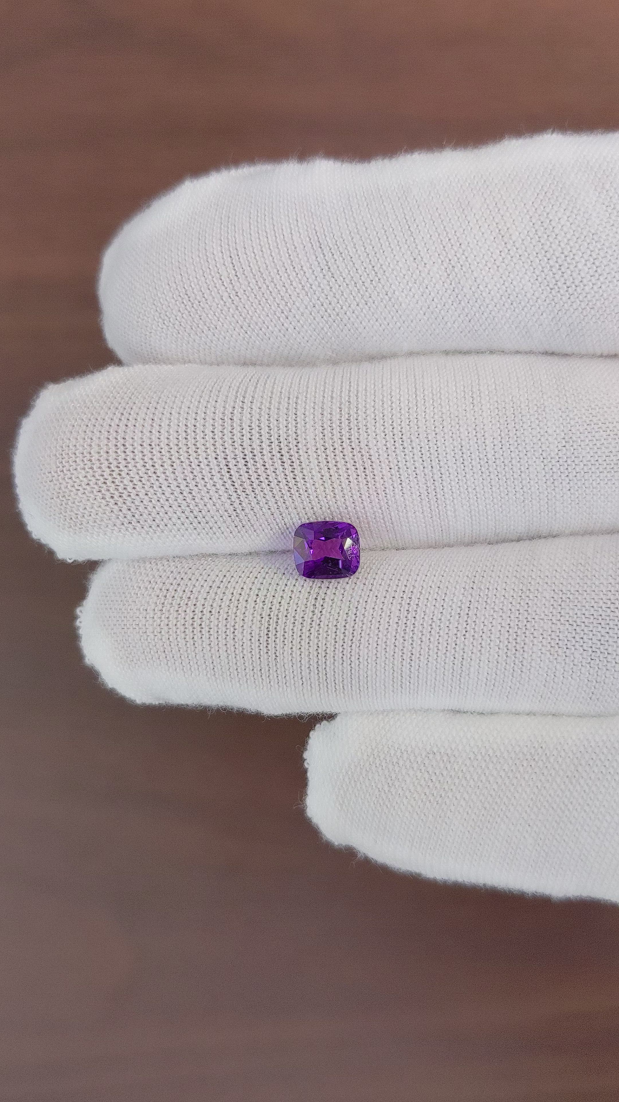 1.19 Ct. Color Change Sapphire from Ceylon (Sri Lanka) Size Video