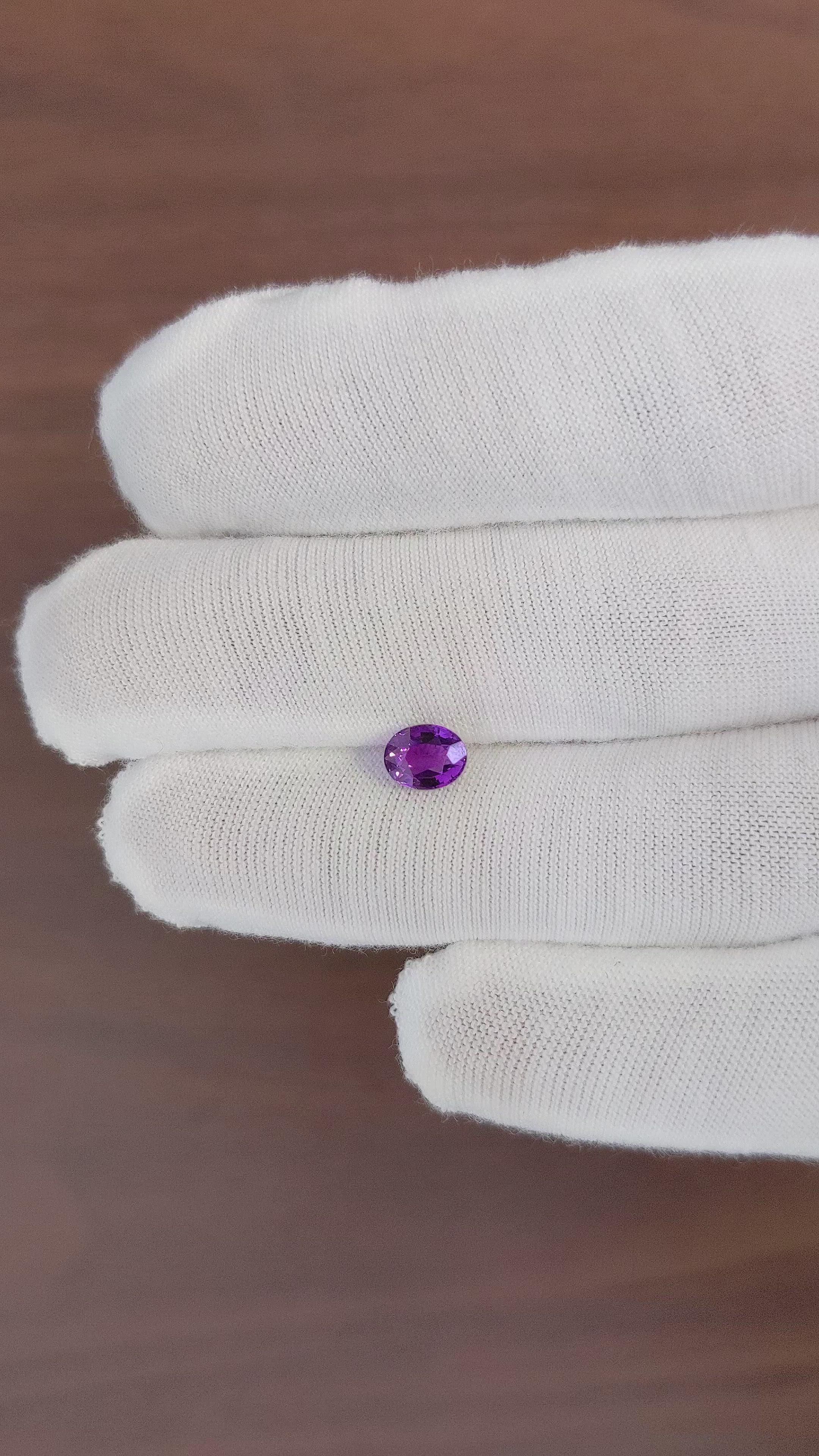 1.12 Ct. Color Change Sapphire from Ceylon (Sri Lanka) Size Video
