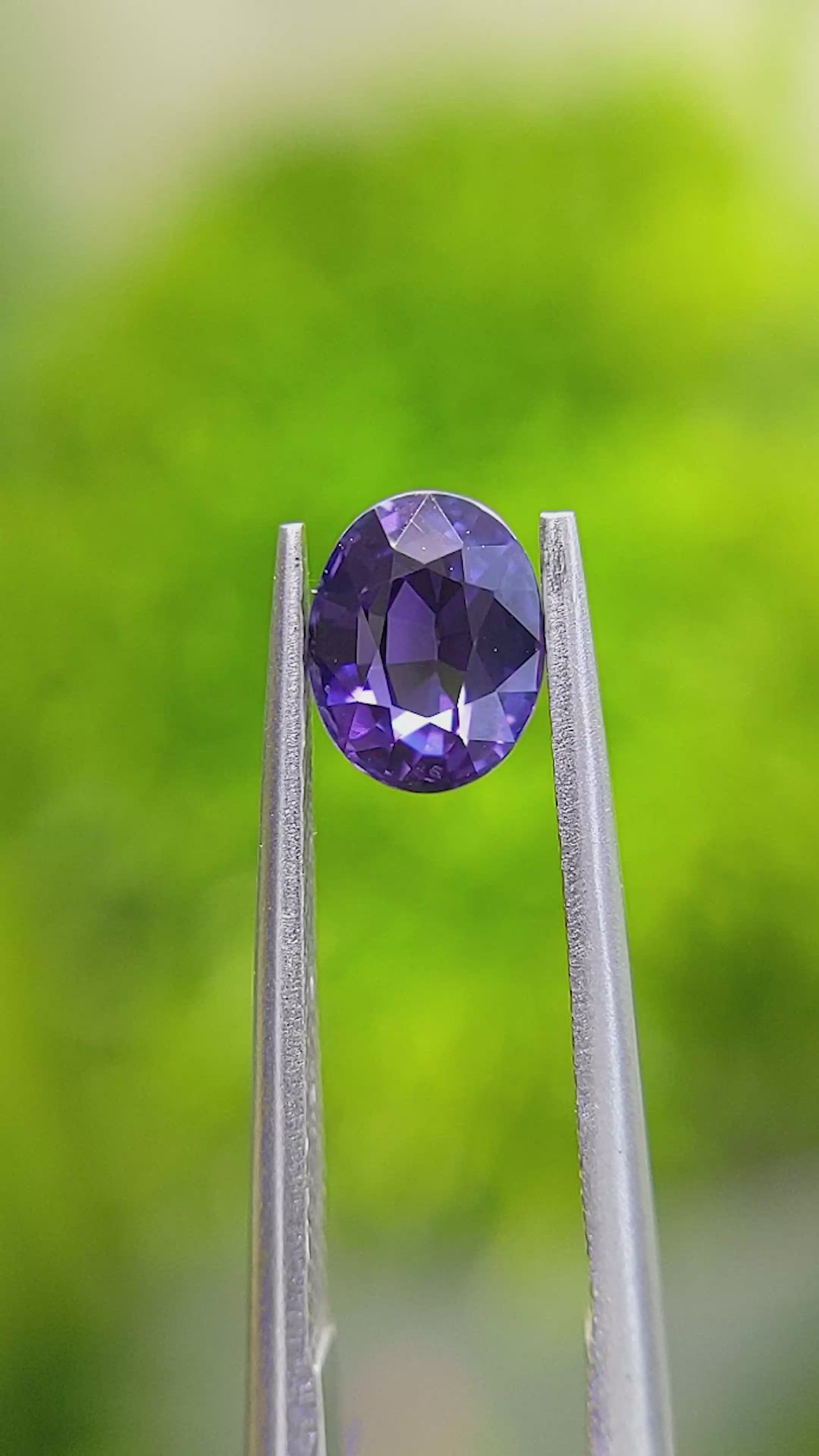 1.12 Ct. Color Change Sapphire from Ceylon (Sri Lanka) Size Video