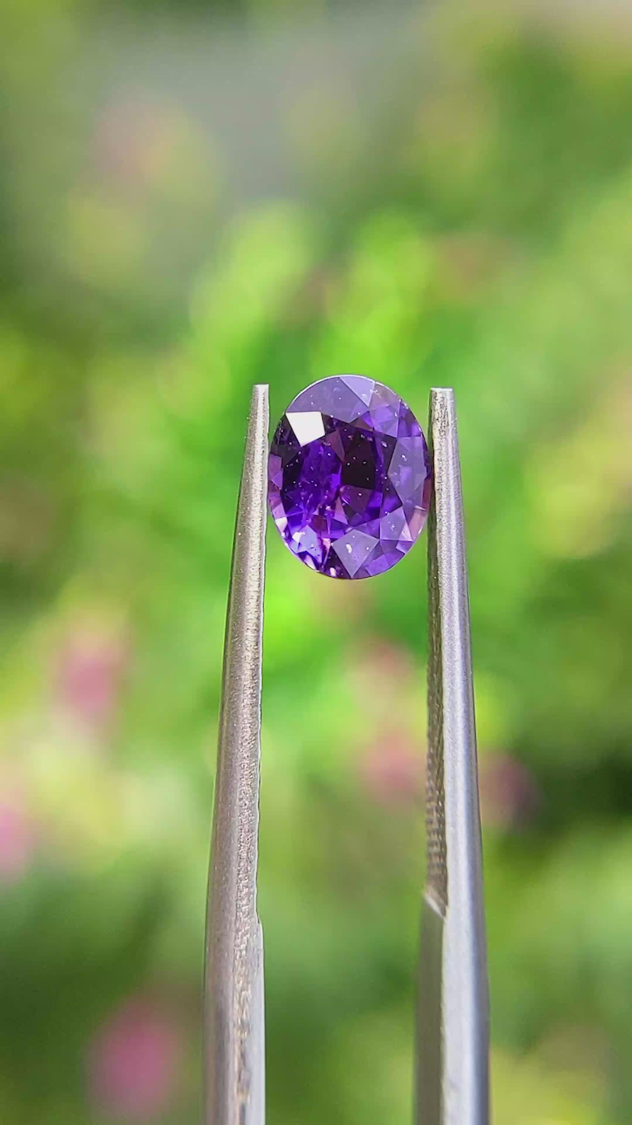 1.26 Ct. Color Change Sapphire from Ceylon (Sri Lanka) Size Video