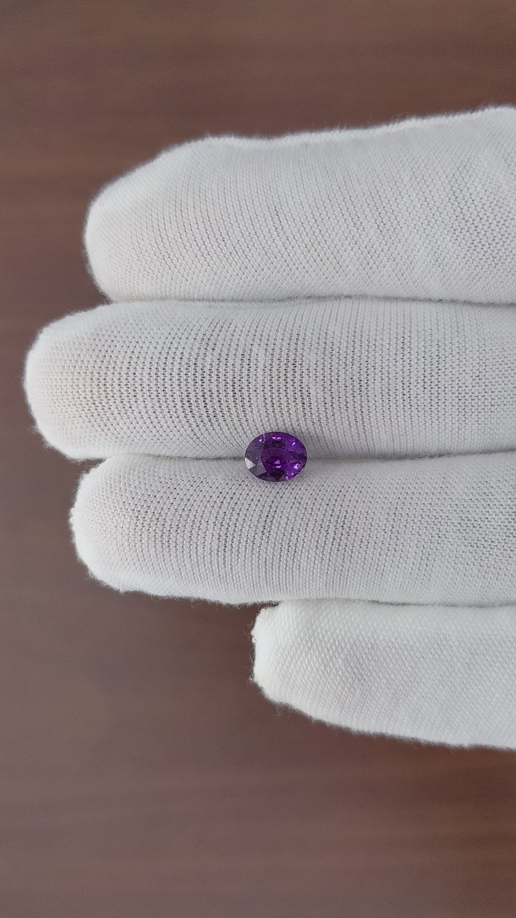1.26 Ct. Color Change Sapphire from Ceylon (Sri Lanka) Size Video