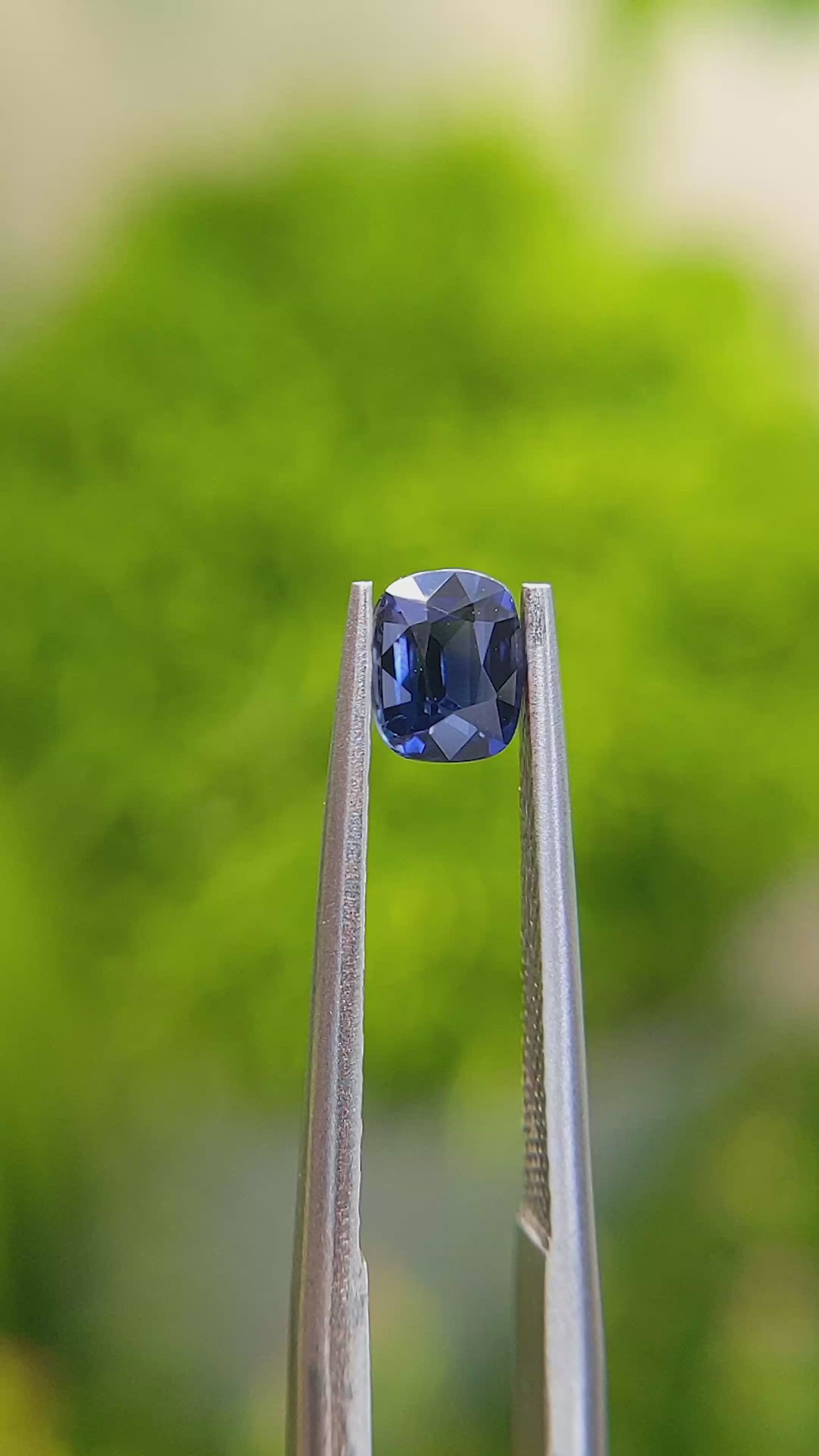 0.66 Ct. Blue Sapphire from Ceylon (Sri Lanka) Size Video