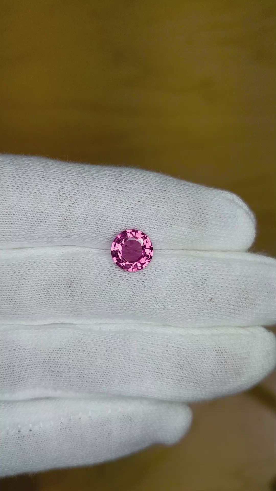 2.23 Ct. Pink Sapphire from Ceylon (Sri Lanka) Size Video