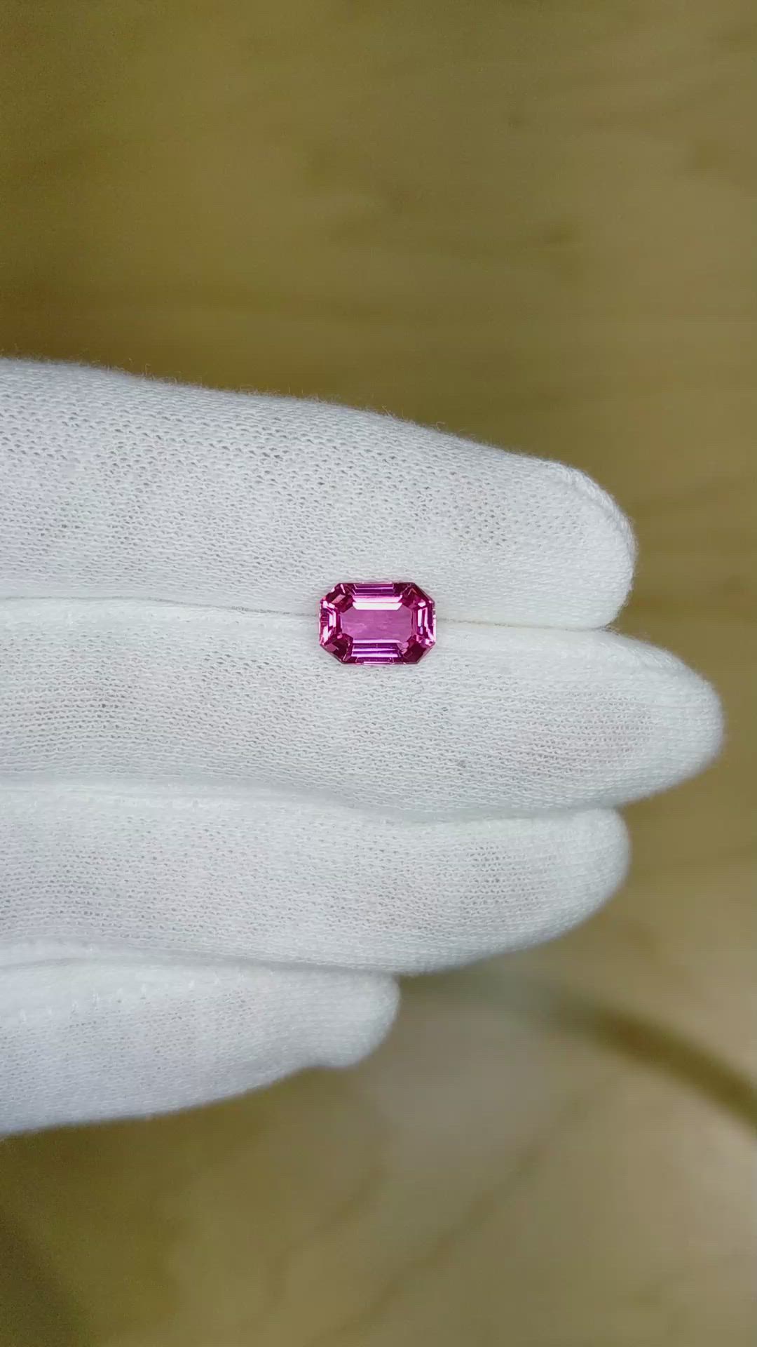 2.43 Ct. Pink Sapphire from Ceylon (Sri Lanka) Size Video