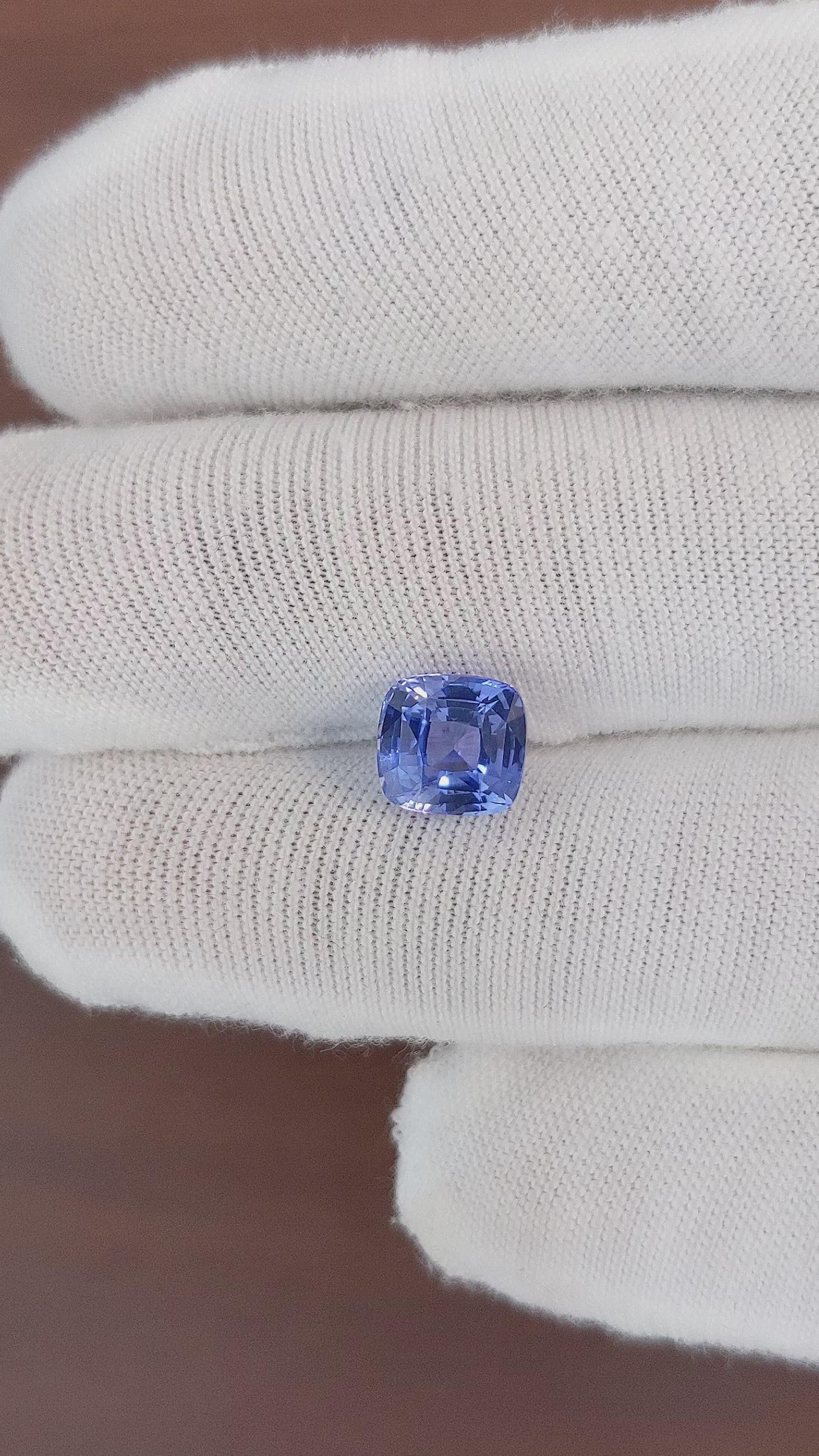 3.03 Ct. Blue Sapphire from Ceylon (Sri Lanka) Size Video