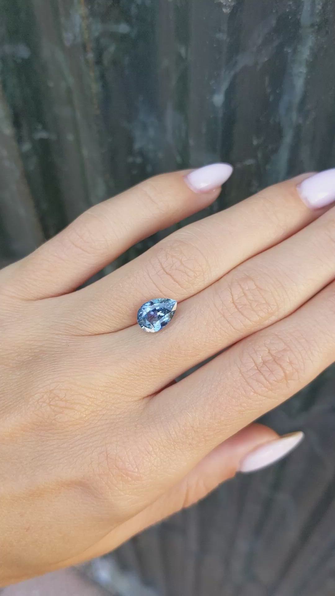 3.02 Ct. Blue Sapphire from Ceylon (Sri Lanka) Size Video