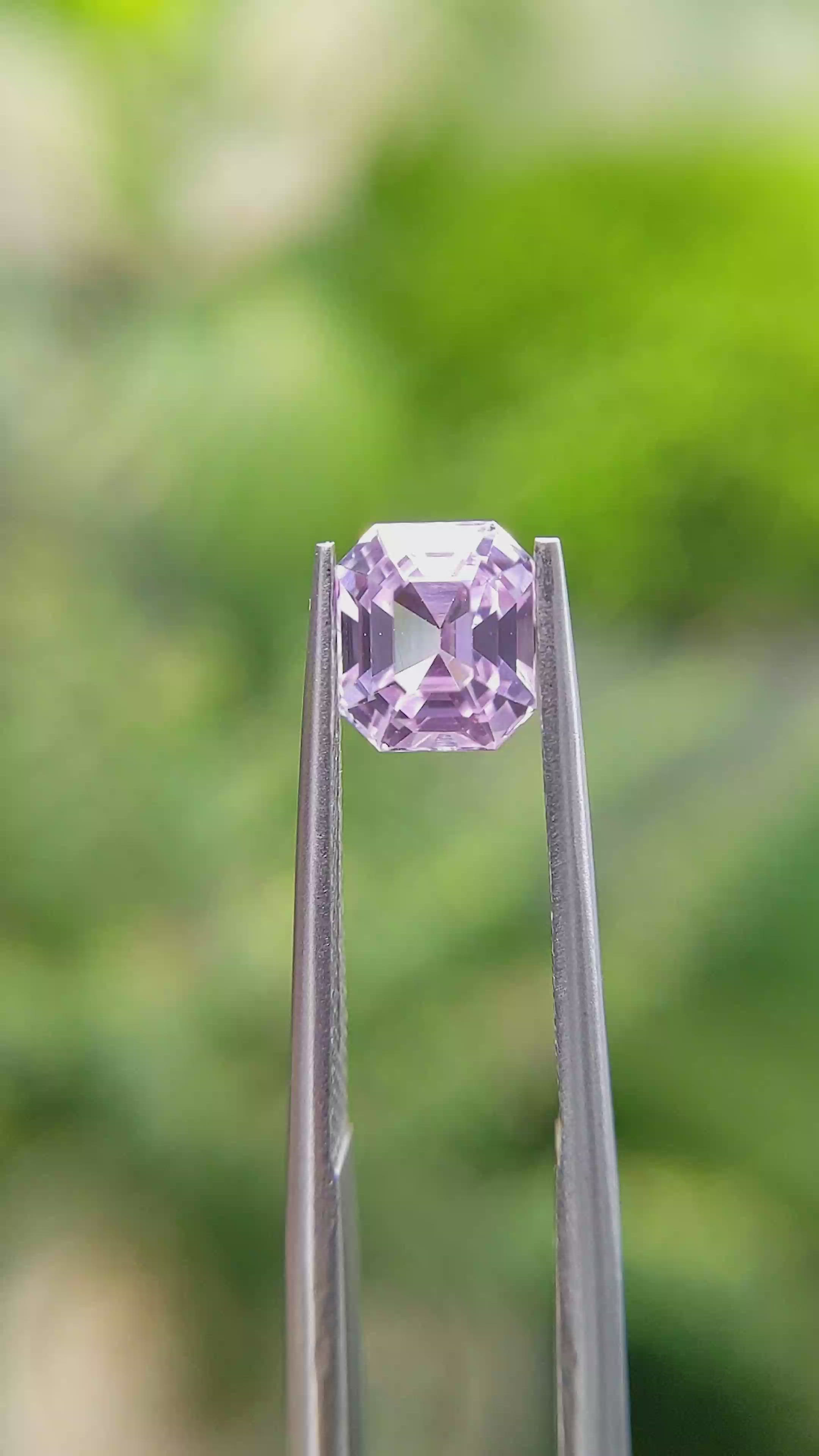 1.63 Ct. Pink Sapphire from Ceylon (Sri Lanka) Size Video