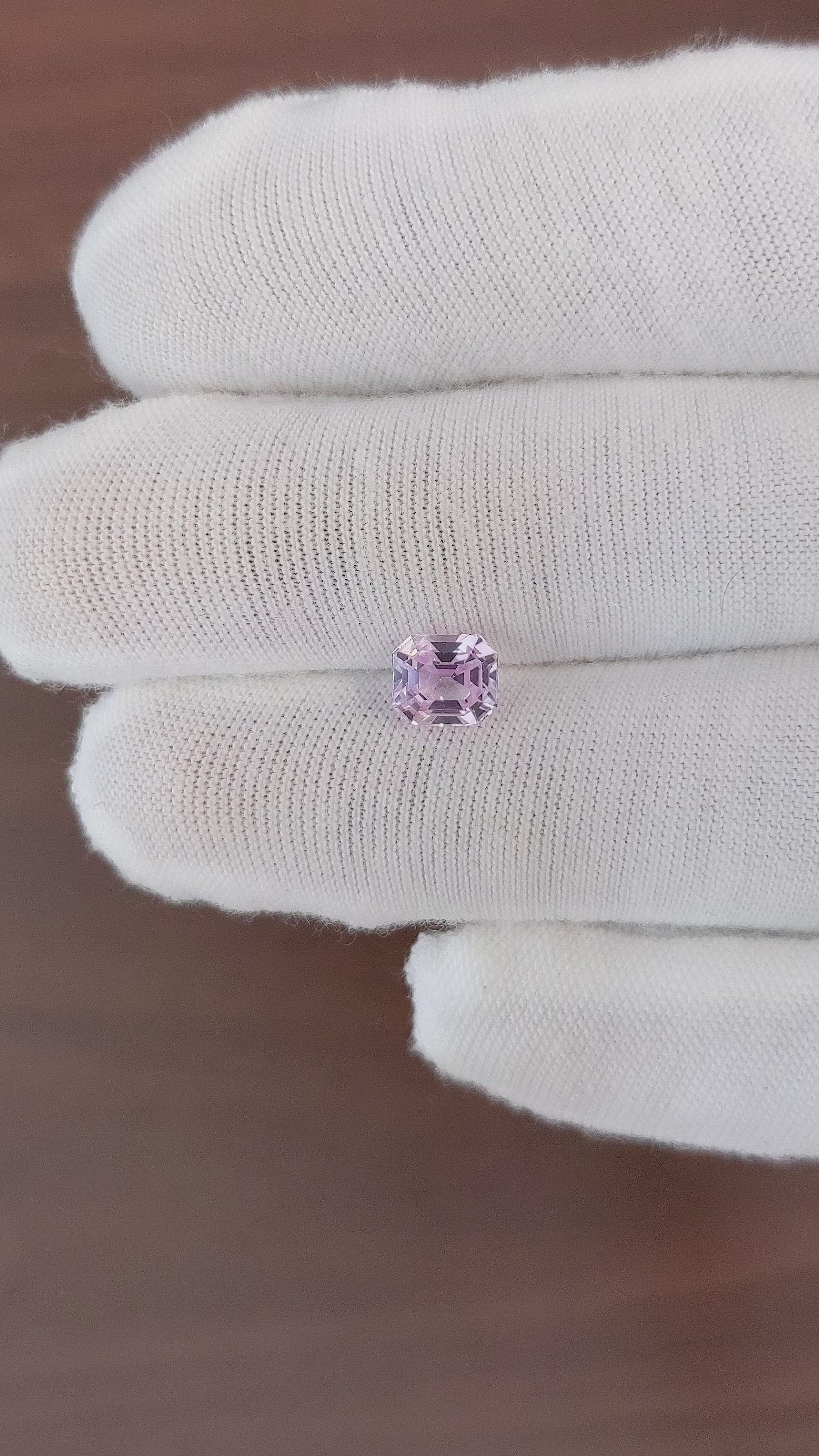 1.63 Ct. Pink Sapphire from Ceylon (Sri Lanka) Size Video