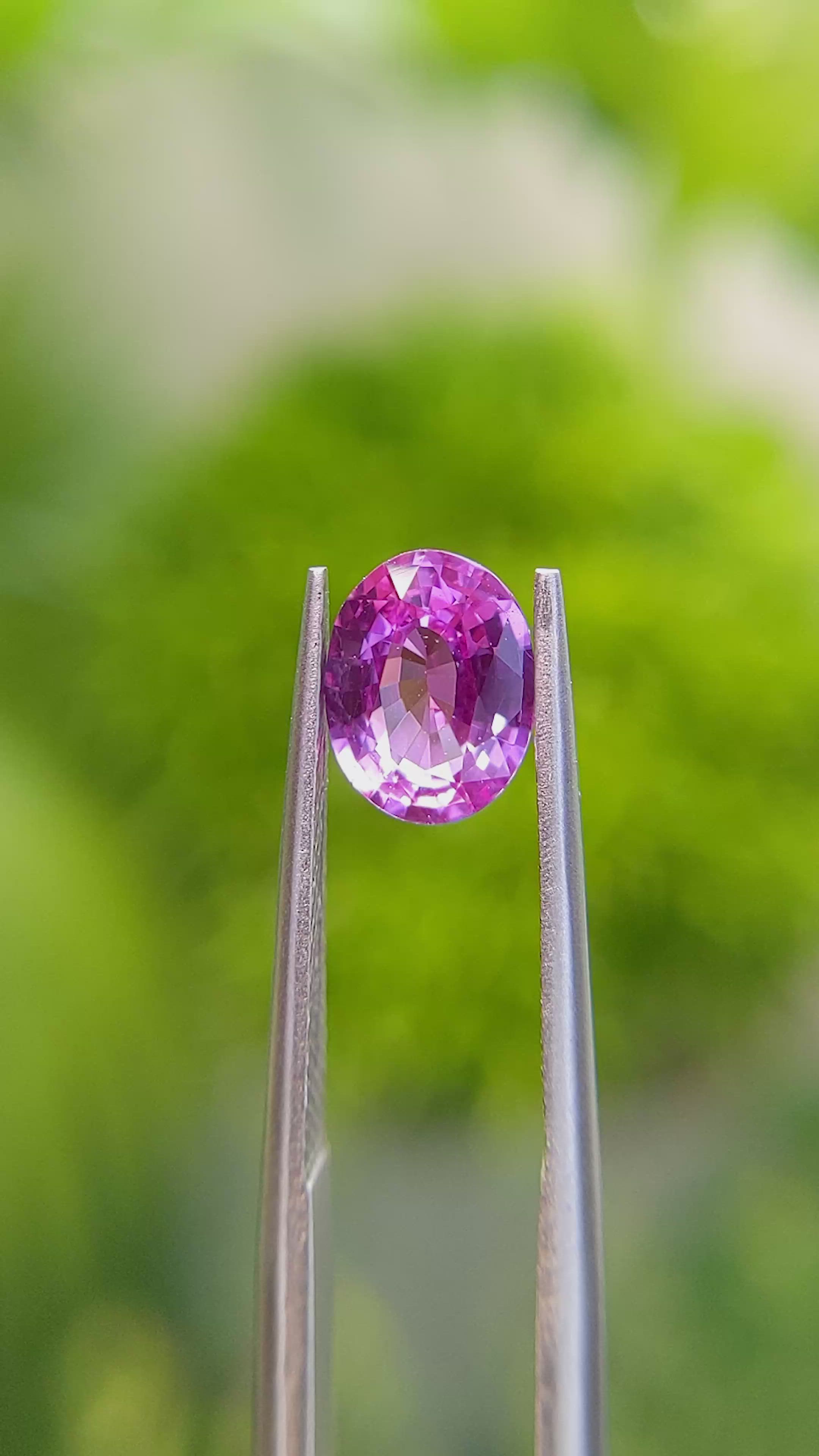 1.46 Ct. Pink Sapphire from Ceylon (Sri Lanka) Size Video