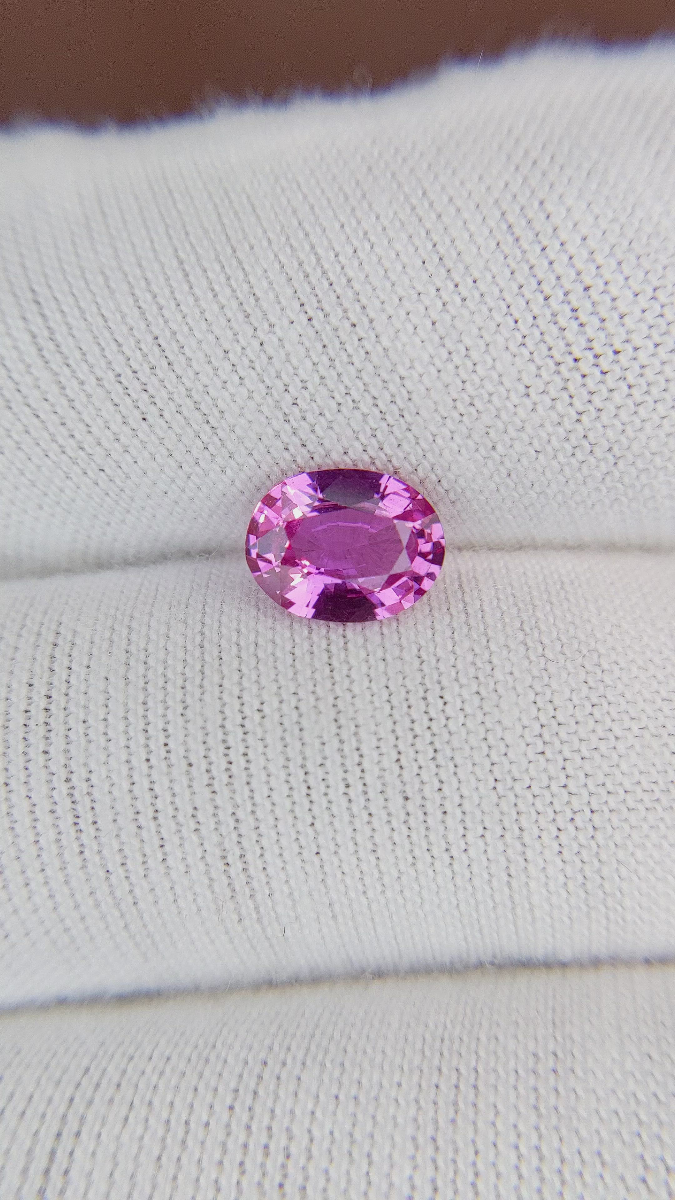 1.46 Ct. Pink Sapphire from Ceylon (Sri Lanka) Size Video
