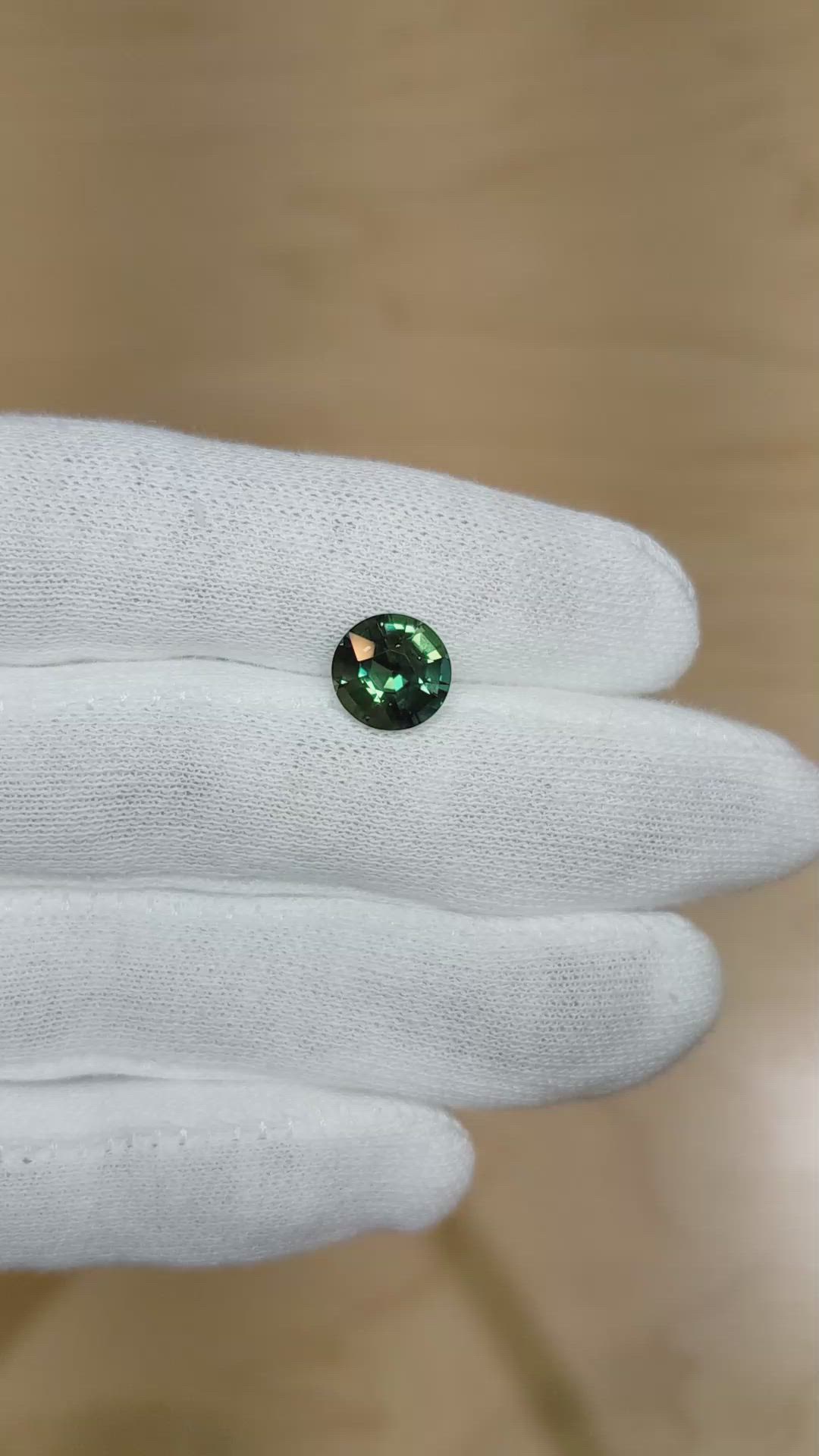3.08 Ct. Greenish Blue Sapphire from Madagascar Size Video