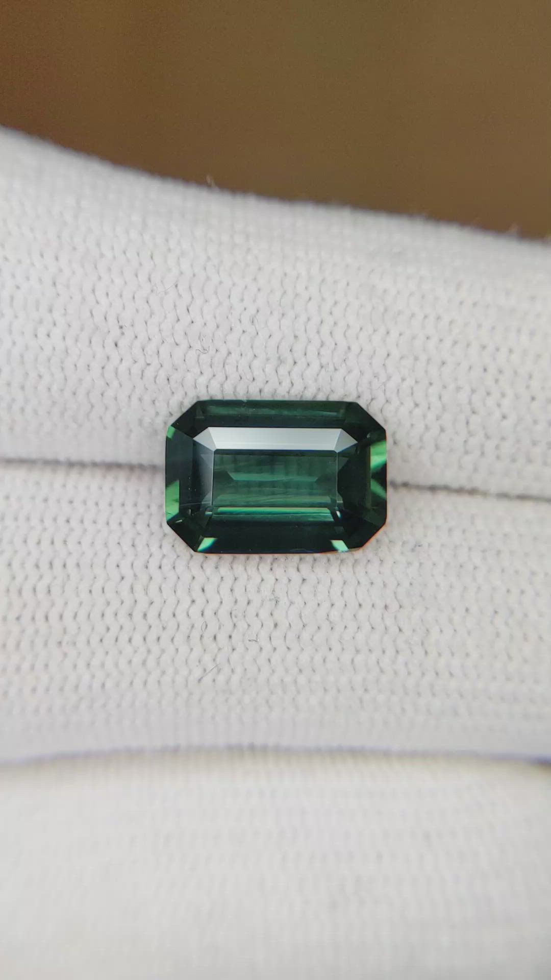 4.83 Ct. Greenish Blue Sapphire from Madagascar Size Video
