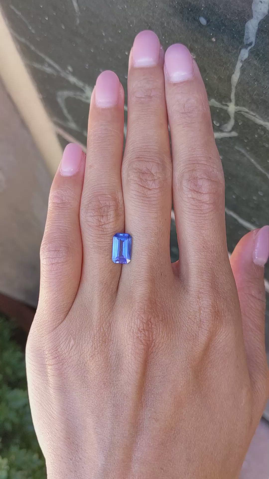 2.24 Ct. Blue Sapphire from Ceylon (Sri Lanka) Size Video