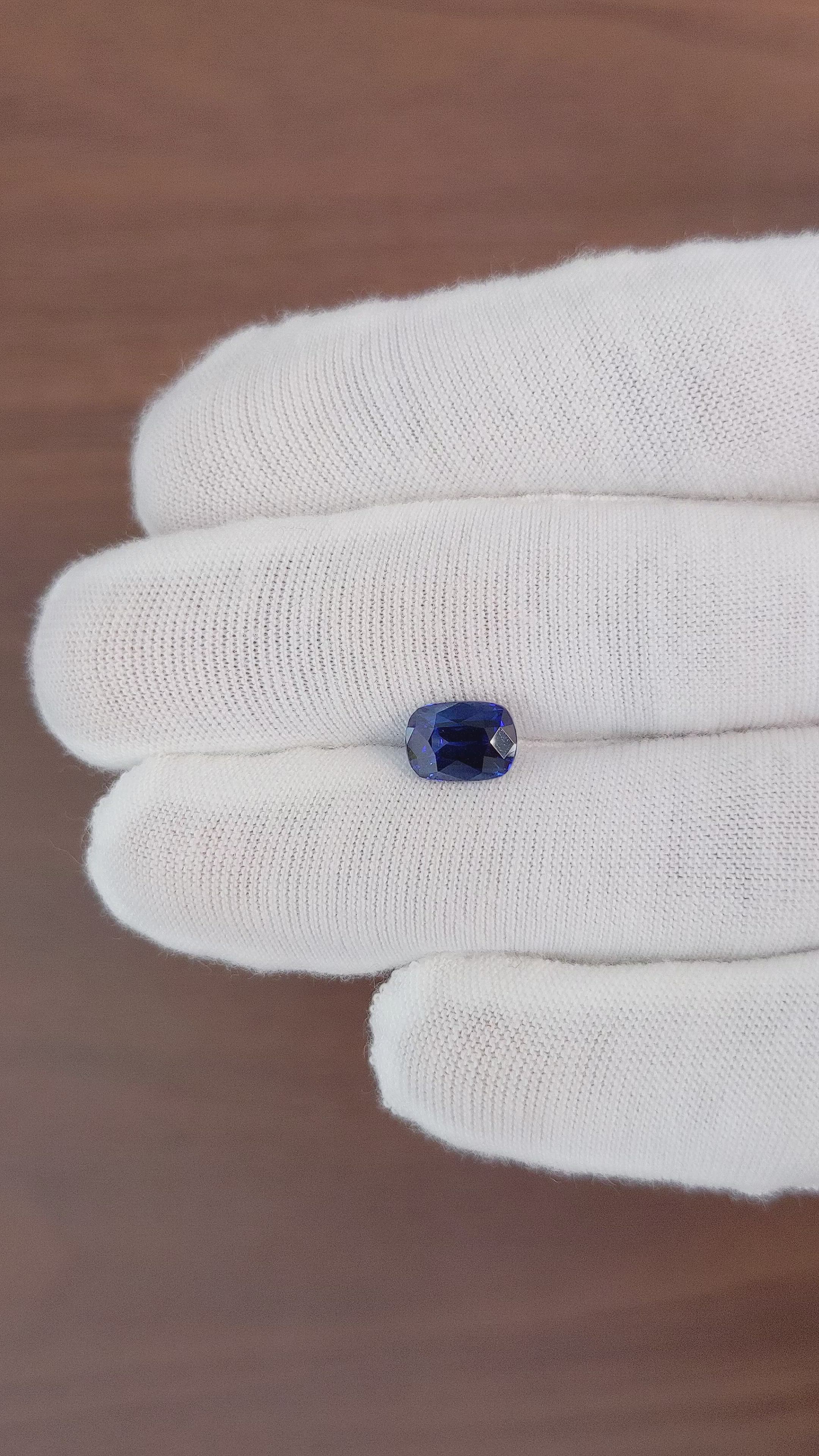 2.05 Ct. Blue Sapphire from Ceylon (Sri Lanka) Size Video