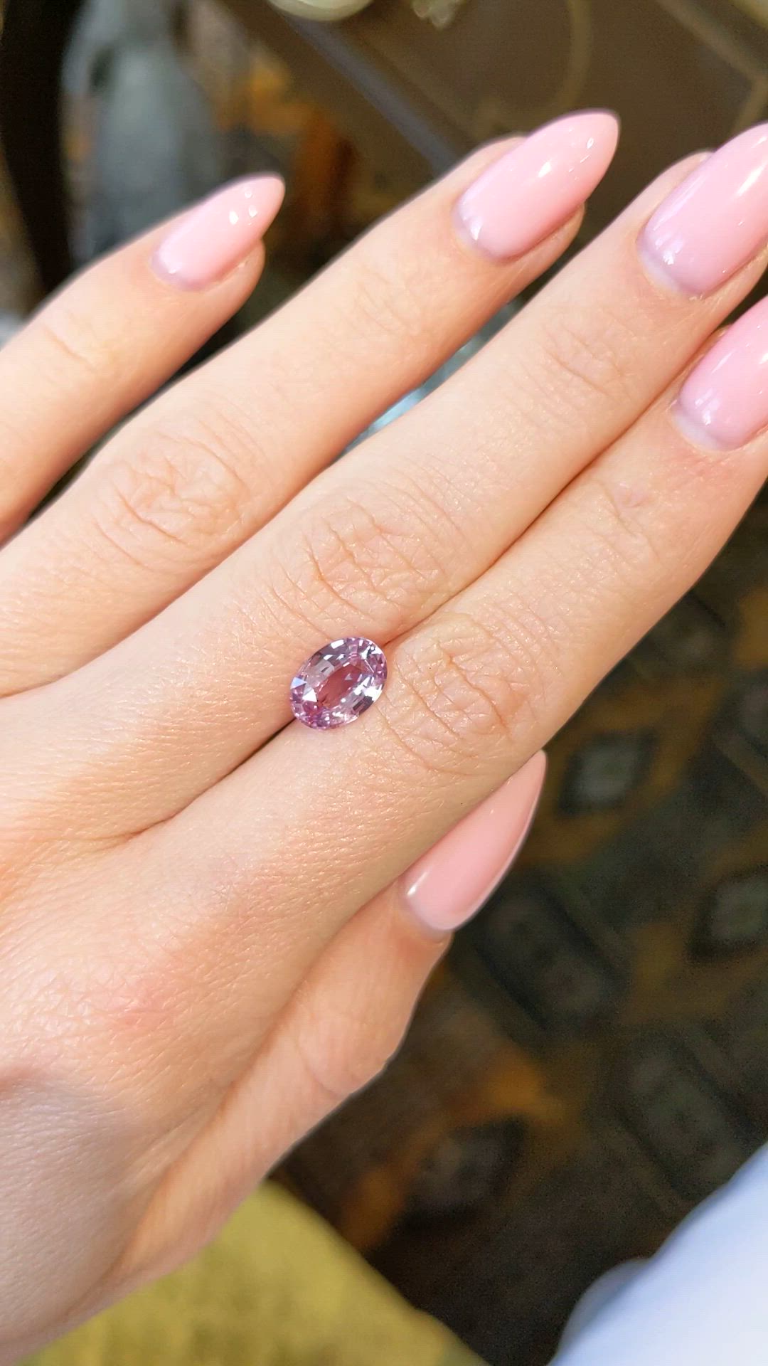 2.04 Ct. Pink Sapphire from Ceylon (Sri Lanka) Size Video