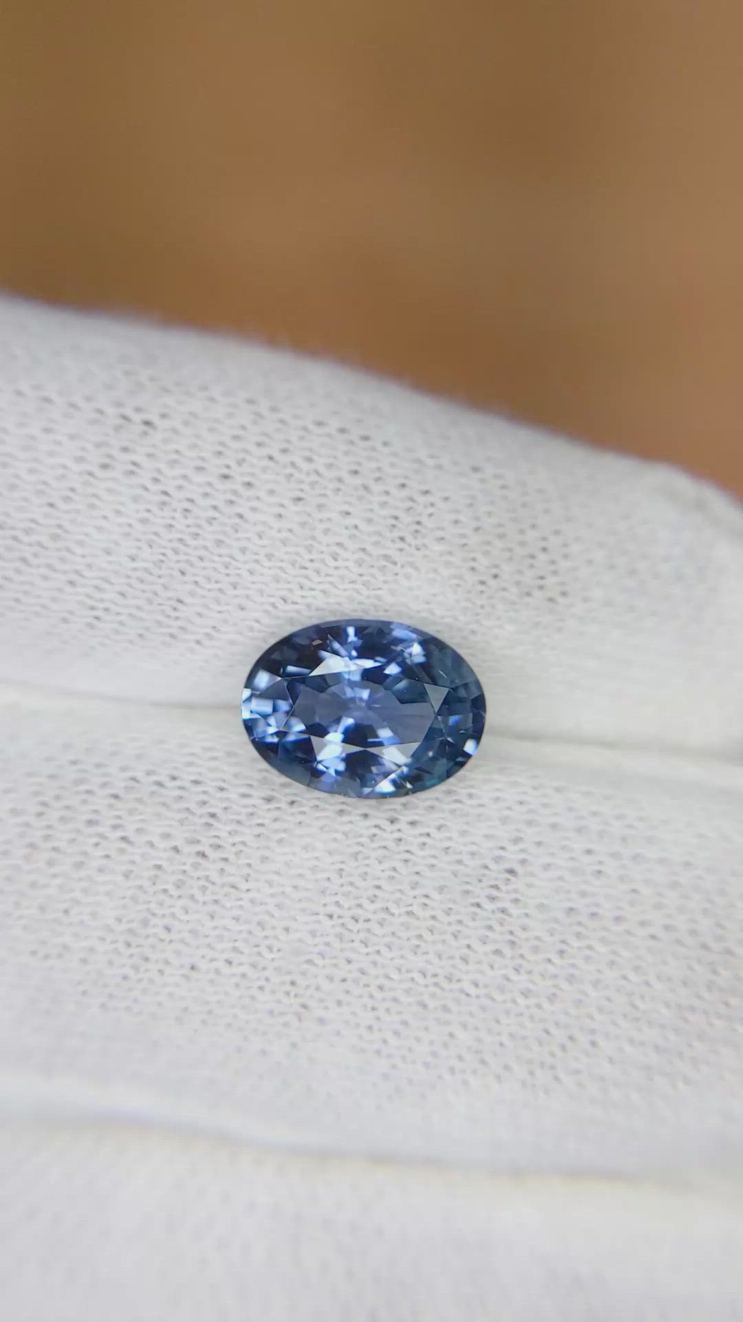 2.78 Ct. Blue Sapphire from Ceylon (Sri Lanka) Size Video