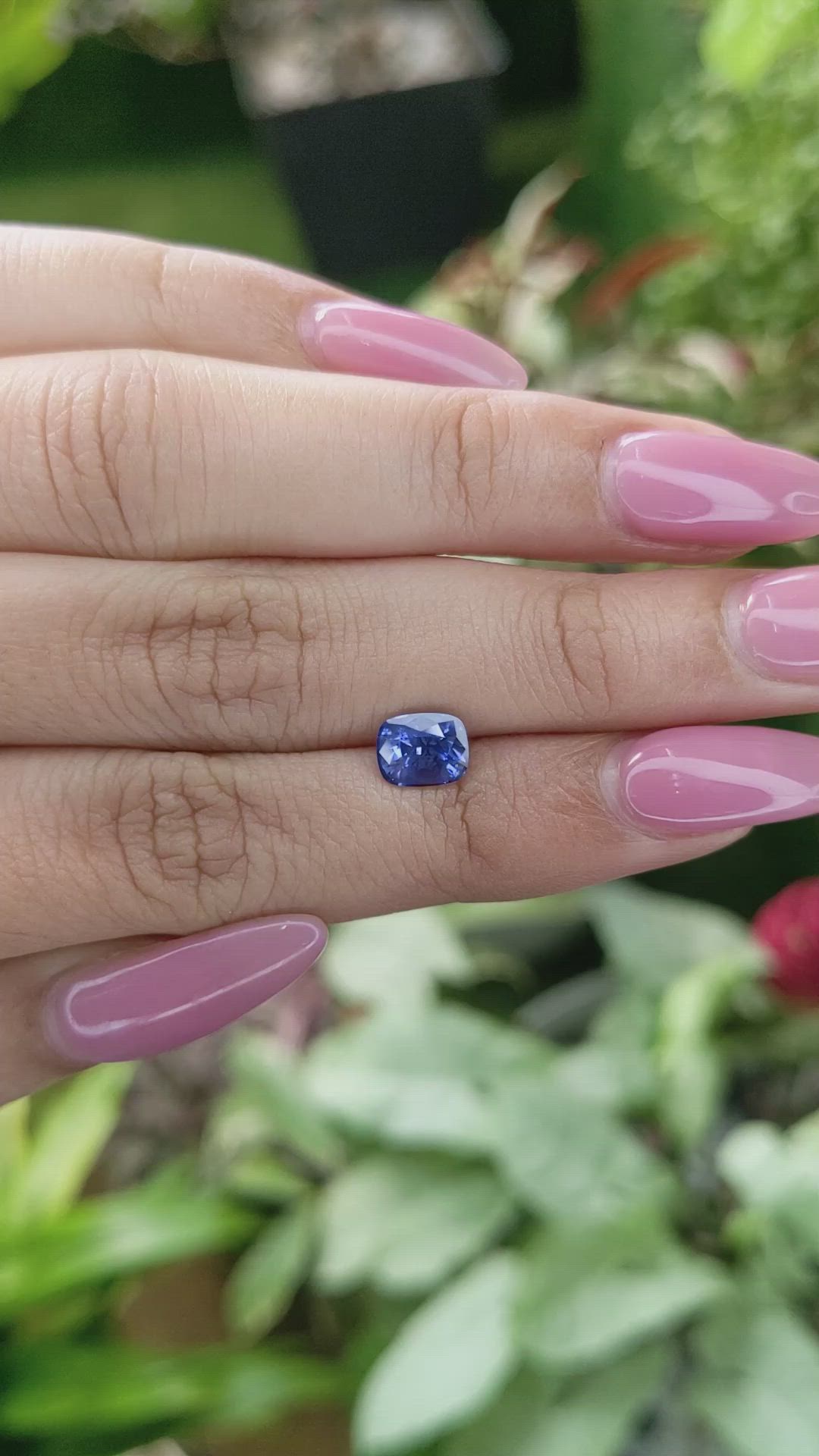 1.56 Ct. Blue Sapphire from Ceylon (Sri Lanka) Size Video