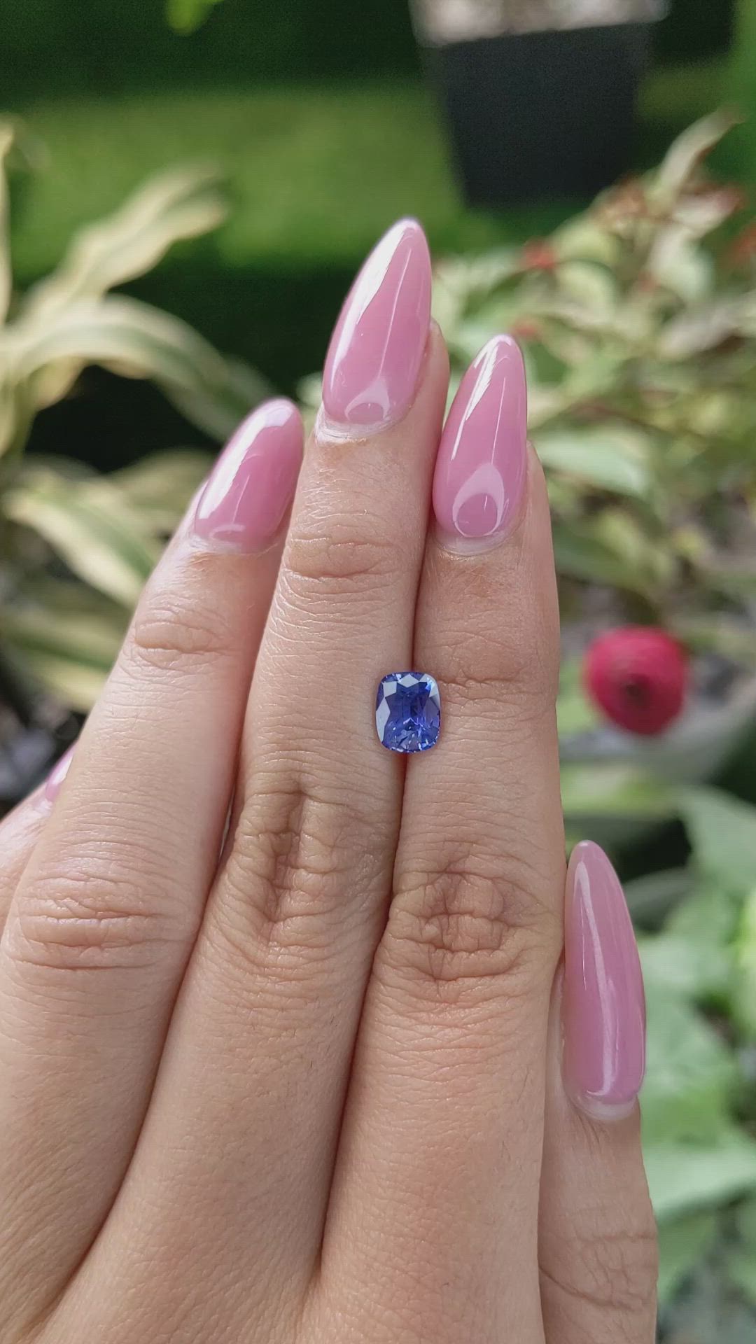 1.56 Ct. Blue Sapphire from Ceylon (Sri Lanka) Size Video