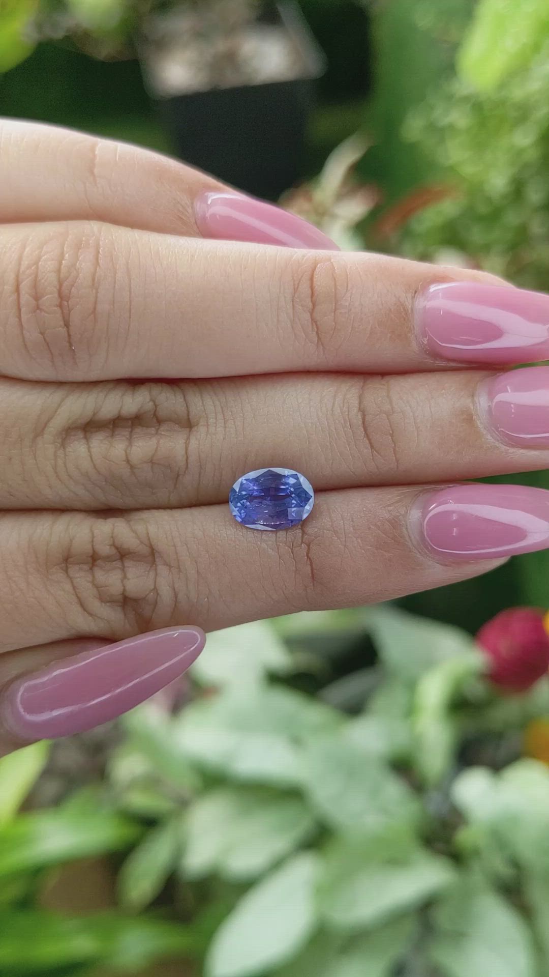 2.30 Ct. Blue Sapphire from Ceylon (Sri Lanka) Size Video