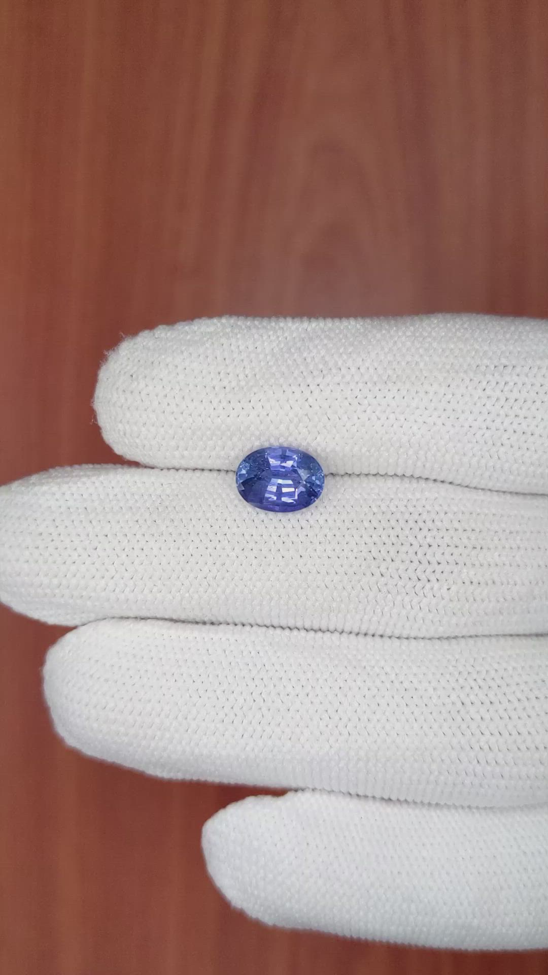 2.30 Ct. Blue Sapphire from Ceylon (Sri Lanka) Size Video