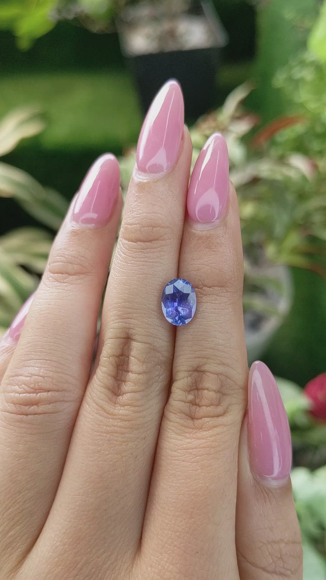 2.30 Ct. Blue Sapphire from Ceylon (Sri Lanka) Size Video