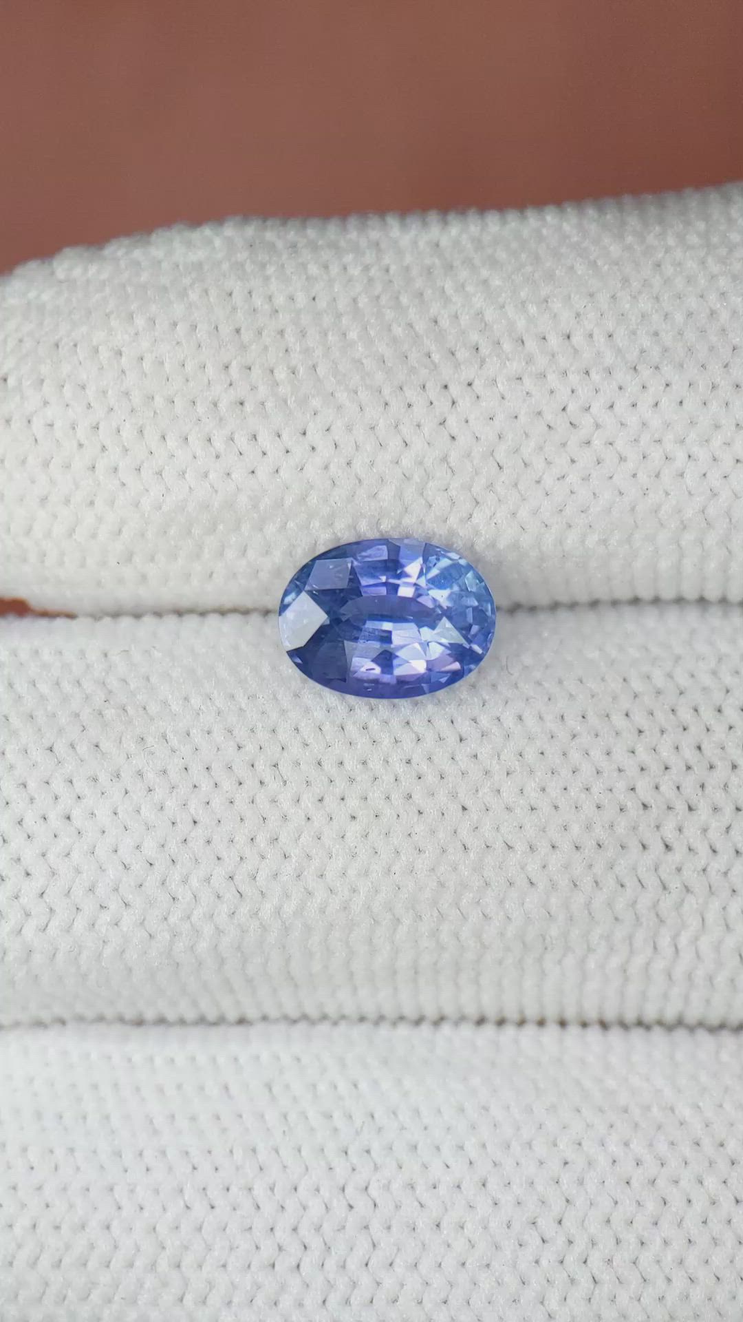2.30 Ct. Blue Sapphire from Ceylon (Sri Lanka) Size Video