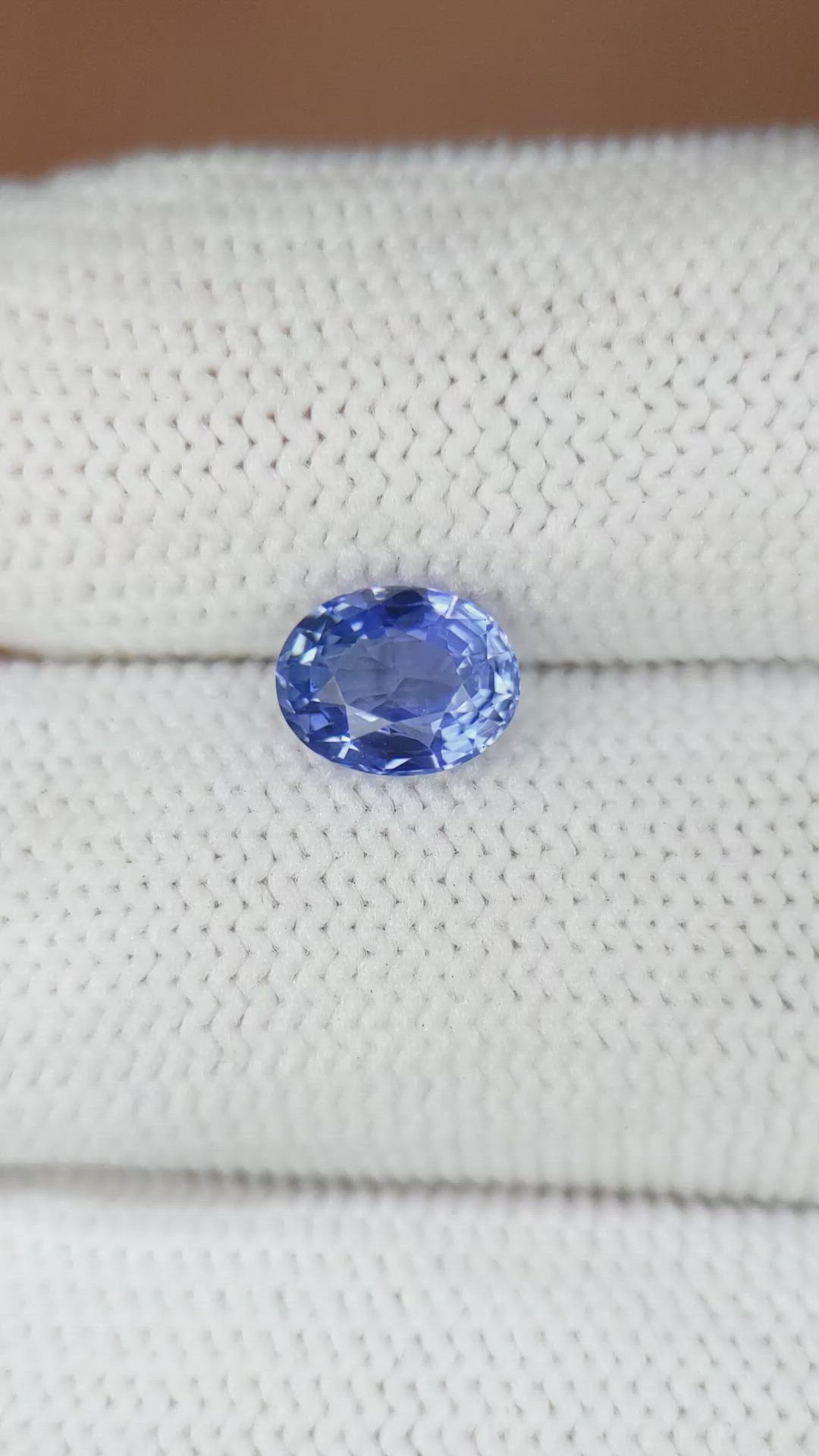 1.64 Ct. Blue Sapphire from Ceylon (Sri Lanka) Size Video