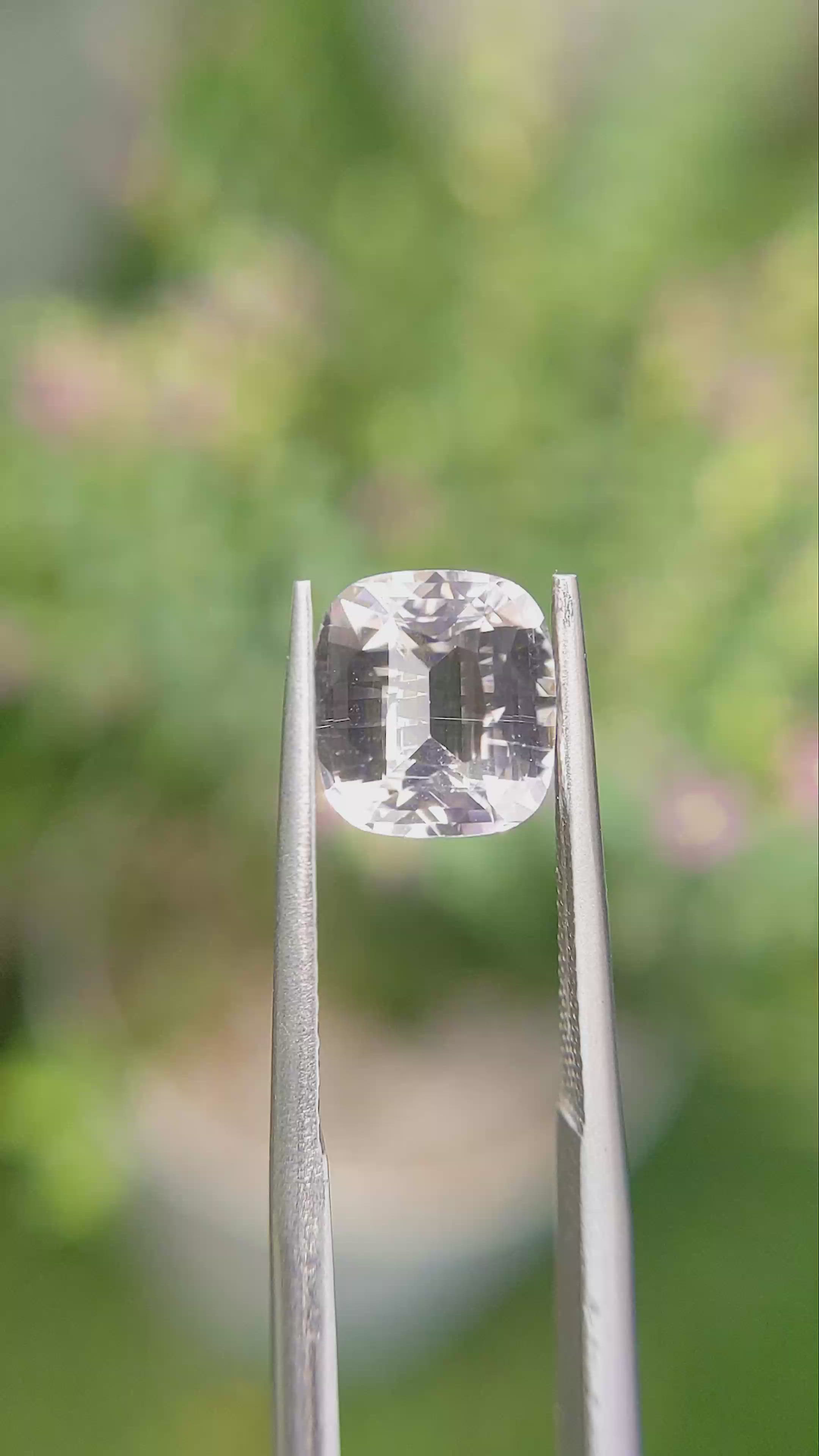 2.80 Ct. Peach Sapphire from Ceylon (Sri Lanka) Size Video