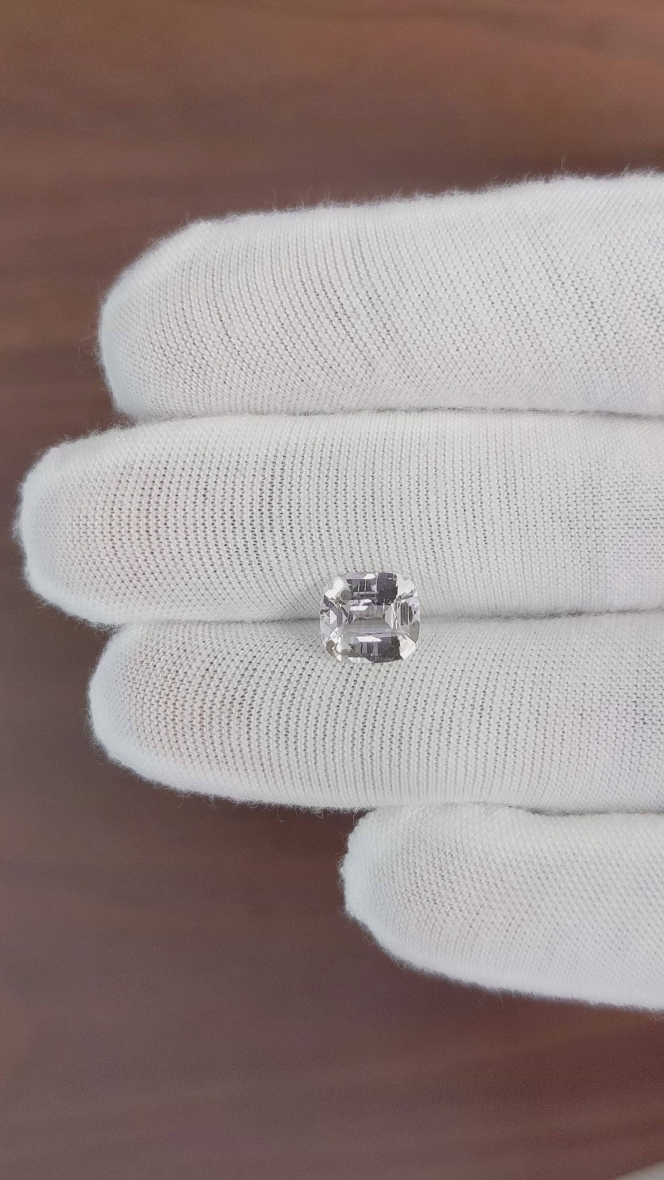 2.80 Ct. Peach Sapphire from Ceylon (Sri Lanka) Size Video
