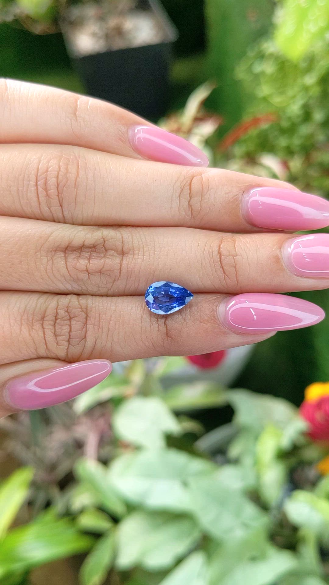 2.08 Ct. Blue Sapphire from Ceylon (Sri Lanka) Size Video