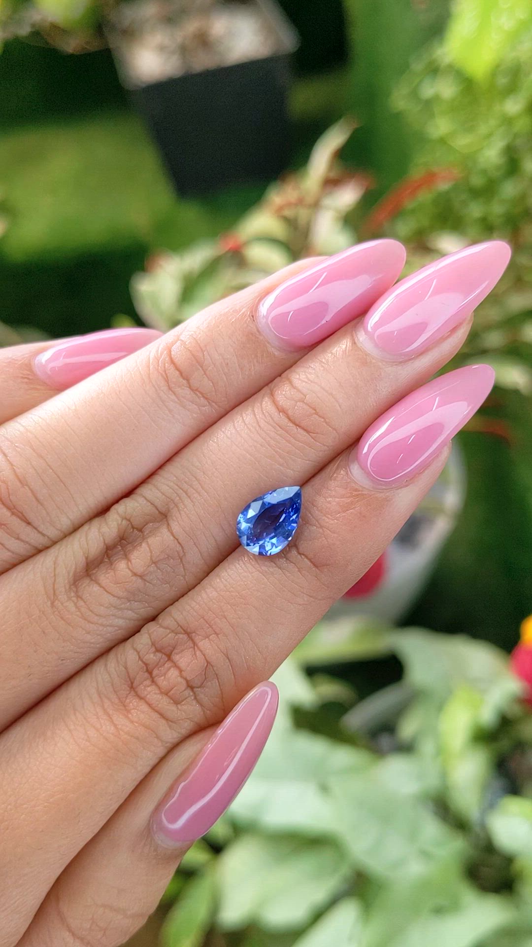 2.08 Ct. Blue Sapphire from Ceylon (Sri Lanka) Size Video