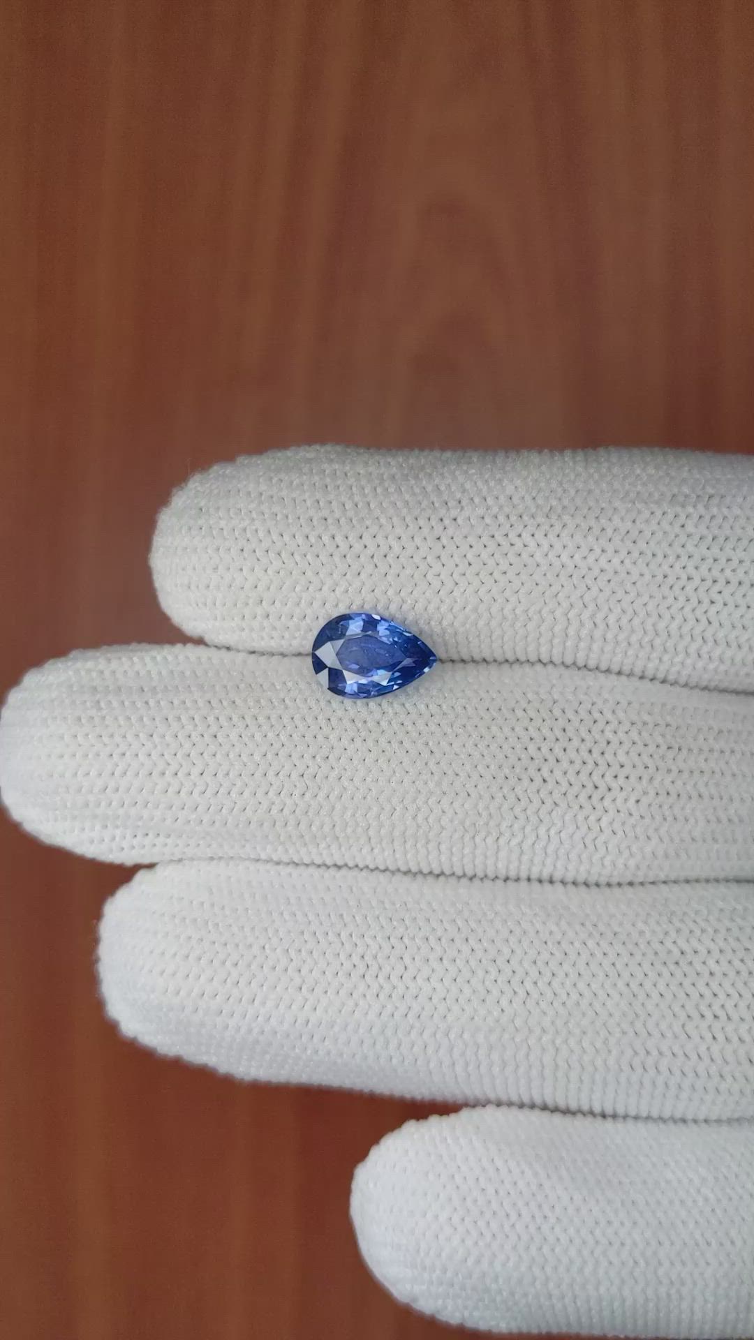 2.08 Ct. Blue Sapphire from Ceylon (Sri Lanka) Size Video