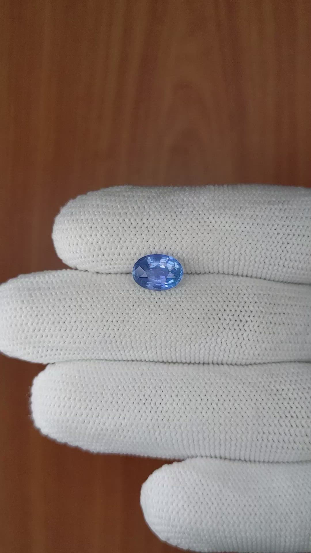 2.02 Ct. Blue Sapphire from Ceylon (Sri Lanka) Size Video