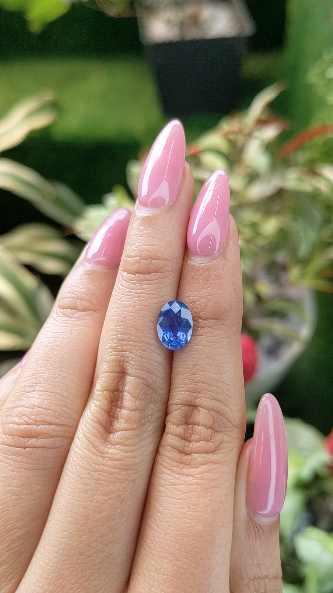 2.02 Ct. Blue Sapphire from Ceylon (Sri Lanka) Size Video