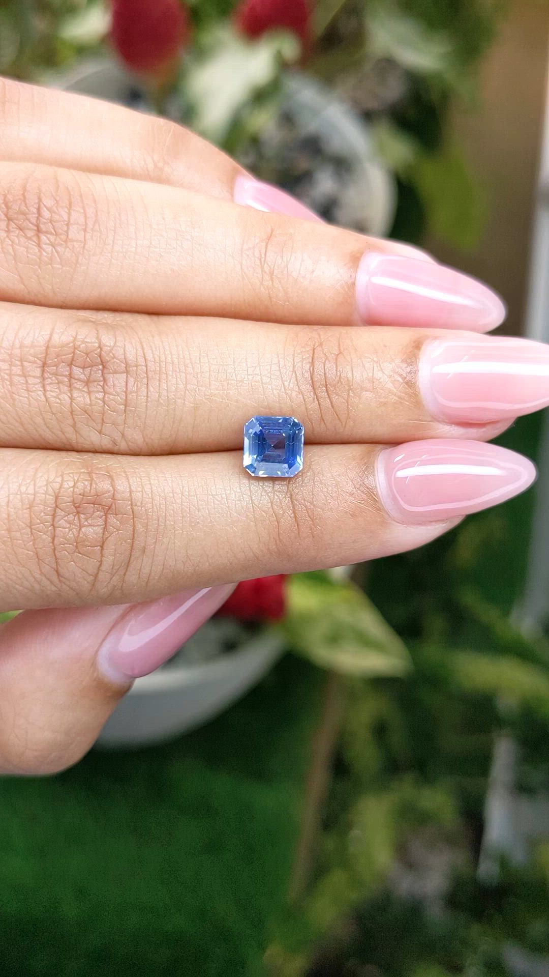 1.89 Ct. Blue Sapphire from Ceylon (Sri Lanka) Size Video